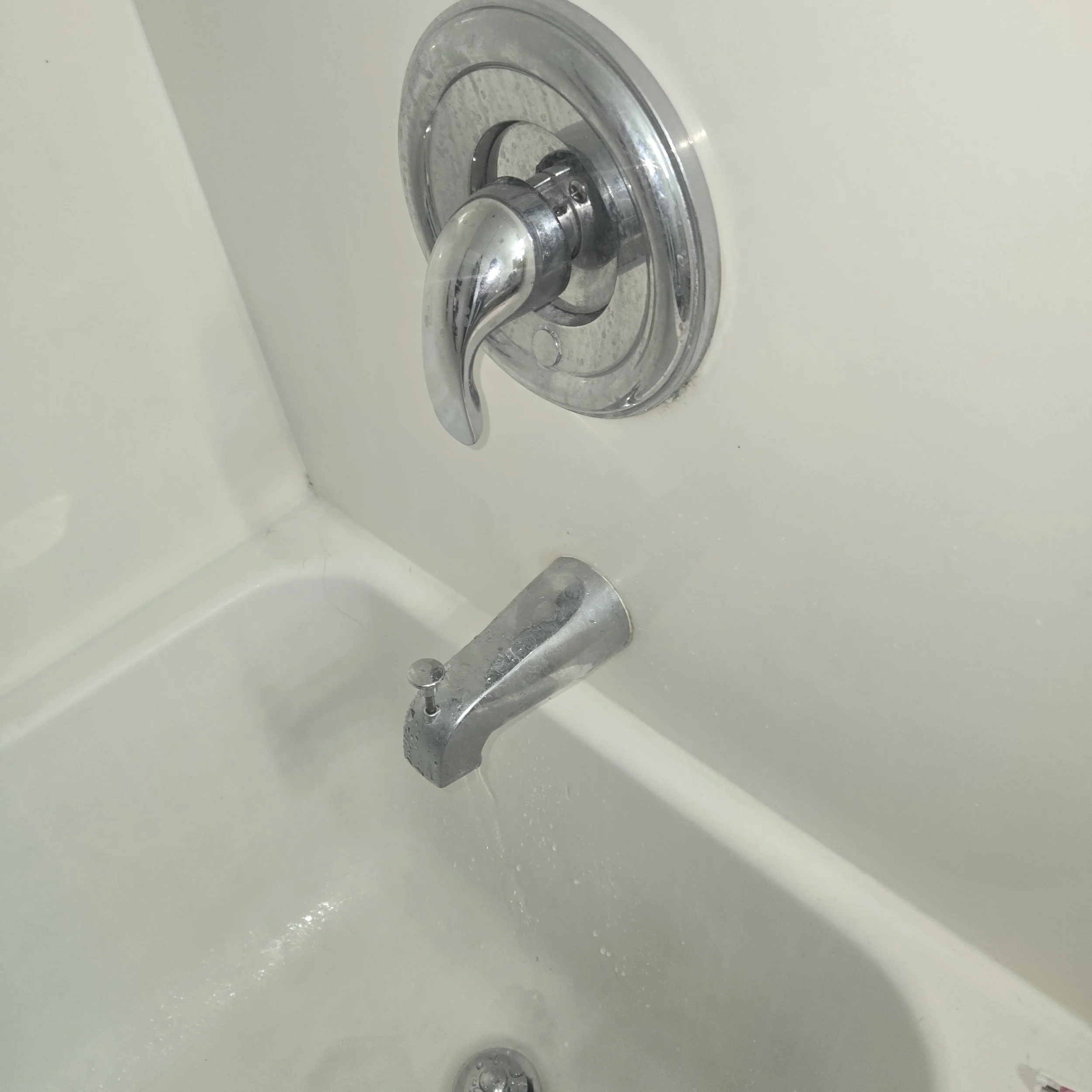 This is an after picture from a home in Glendale where the shower was constantly running. We replaced the cartridge and got if functioning normally again. 