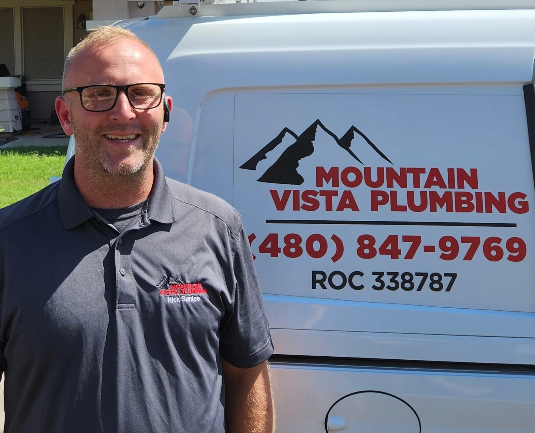"Nick, co-owner of Mountain Vista Plumbing — Mesa, AZ residential plumbing company serving the Phoenix East Valley"
