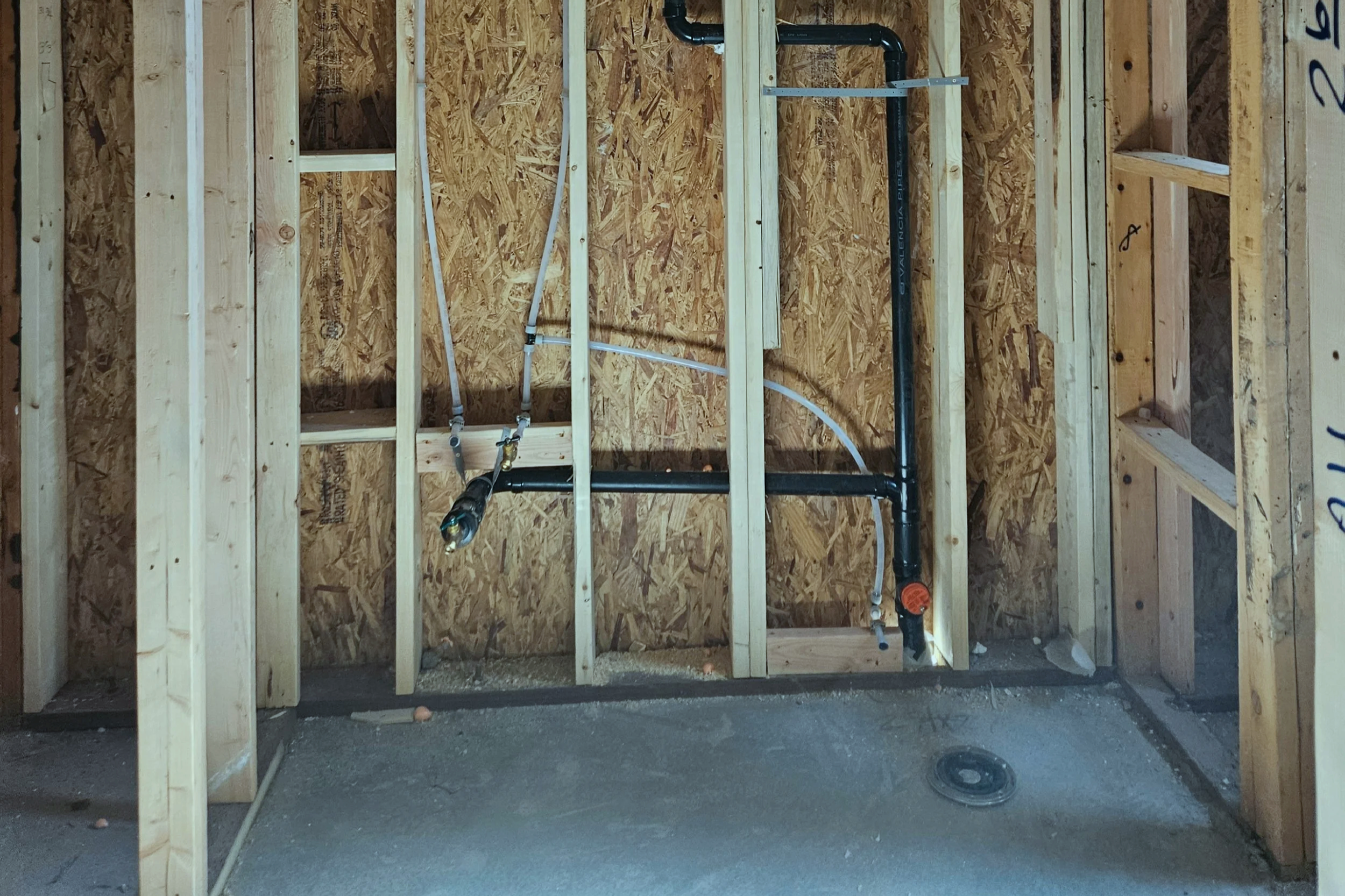 "New plumbing rough-in for home addition in Scottsdale, AZ — Mountain Vista Plumbing"