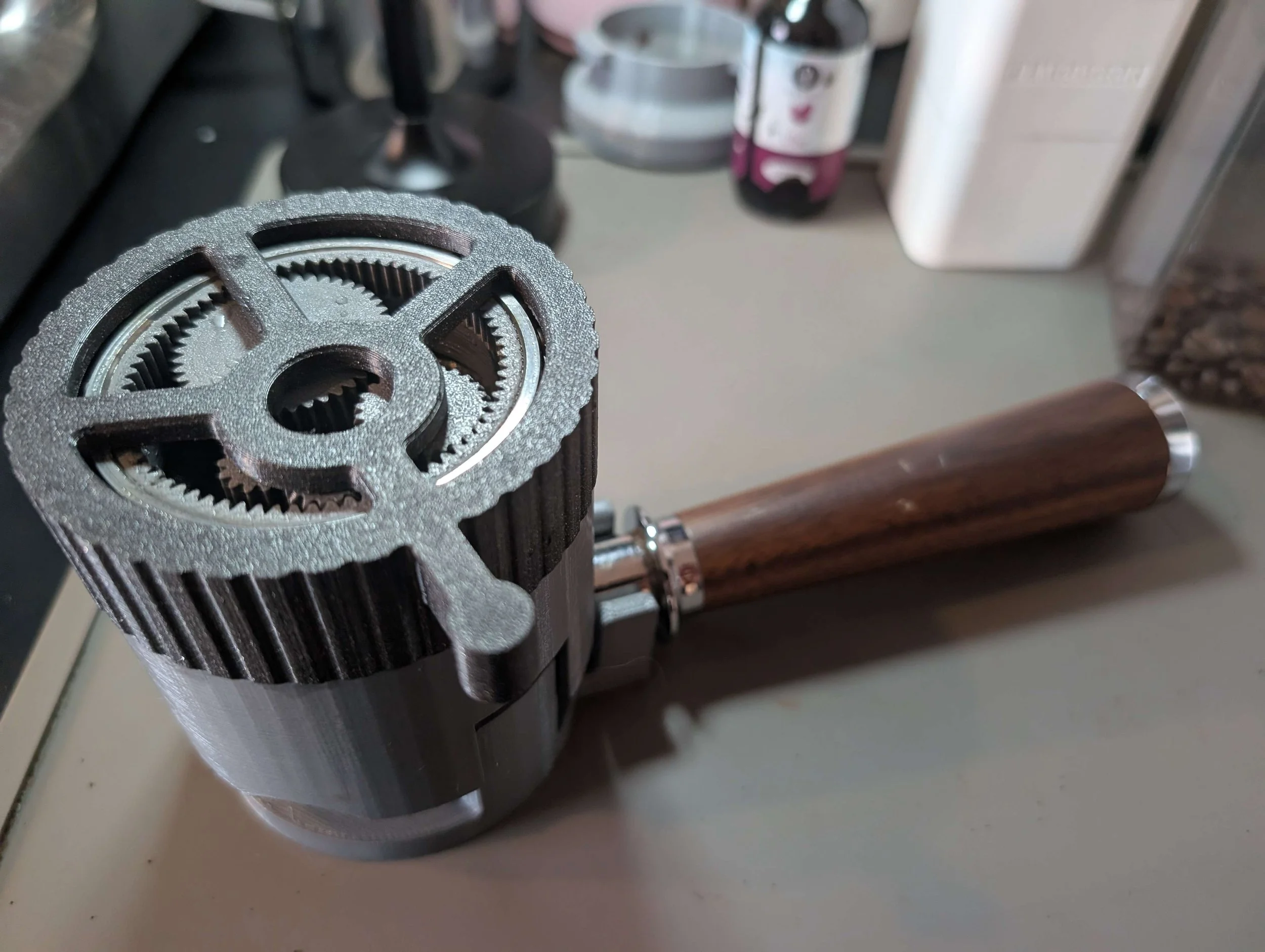 3D printed espresso ground distribution tool
