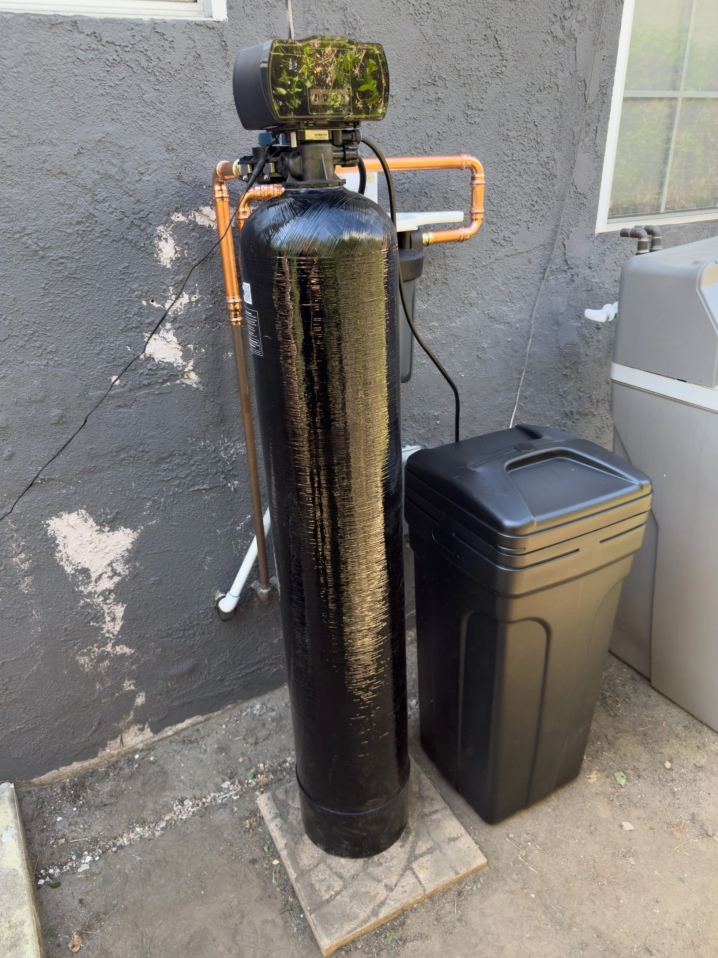 Aquasure water softener installation in Pasadena, CA.