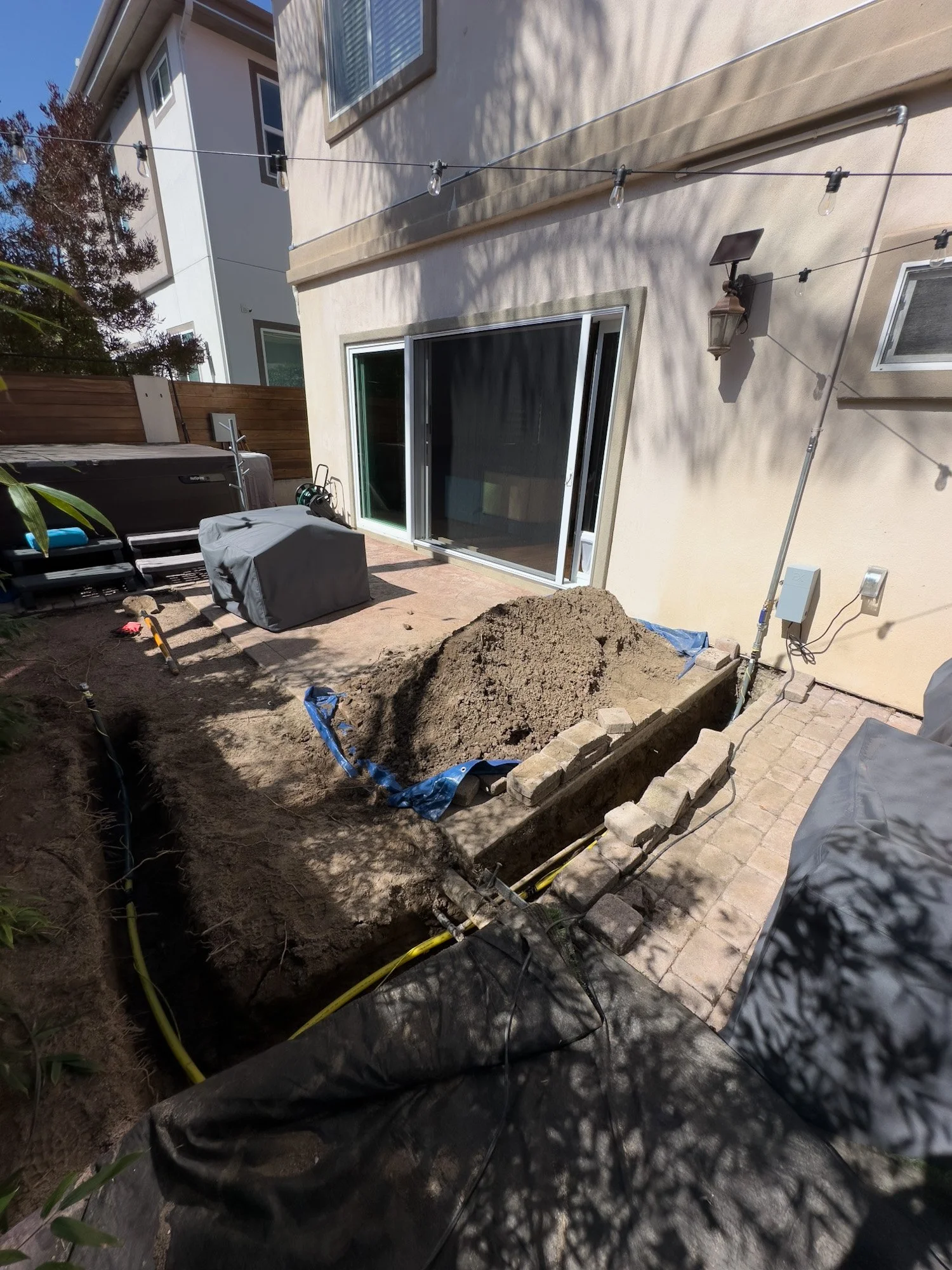 Gas line replacement by Premier Flow Plumbing in Pasadena, CA.