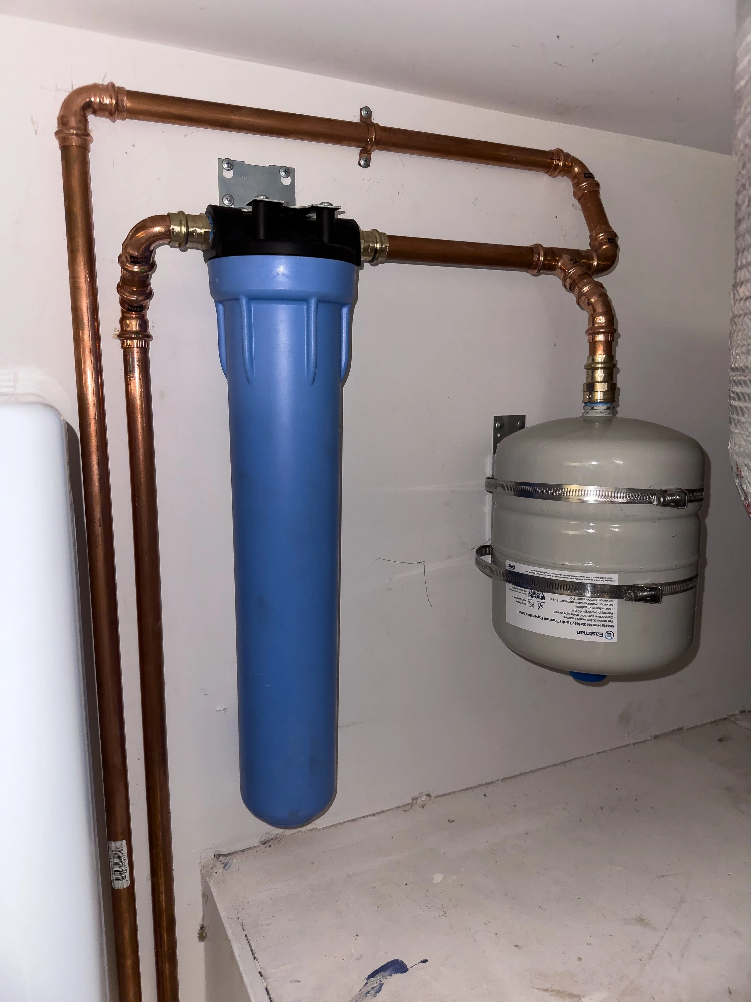 Heater treater and thermal expansion tank installation in Pasadena, CA.