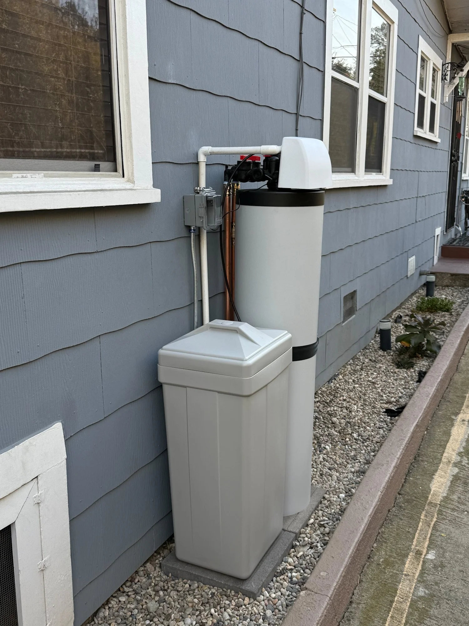Water softener installation by Premier Flow Plumbing in Eagle Rock, CA.