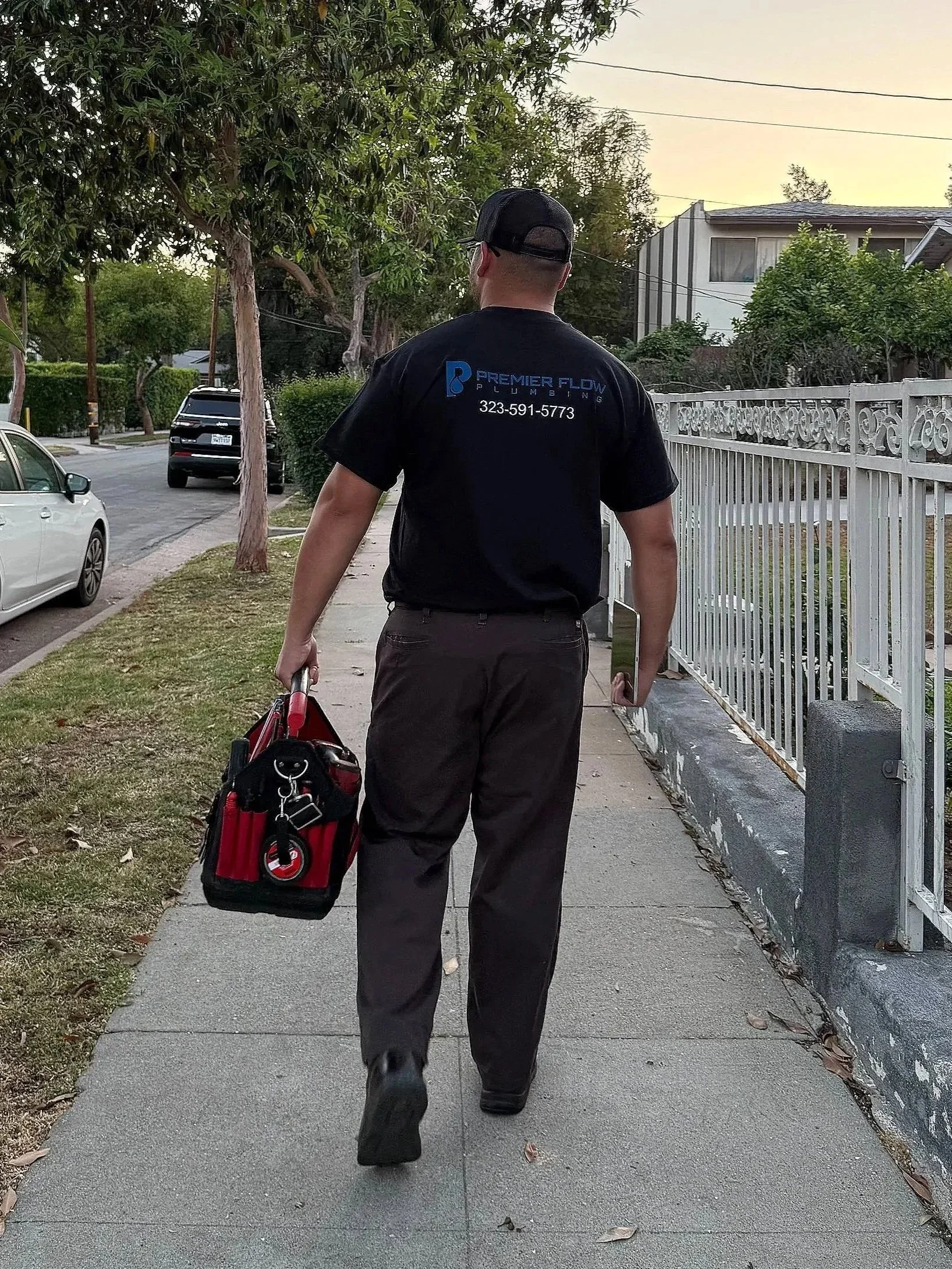 Premier Flow Plumbing technician.