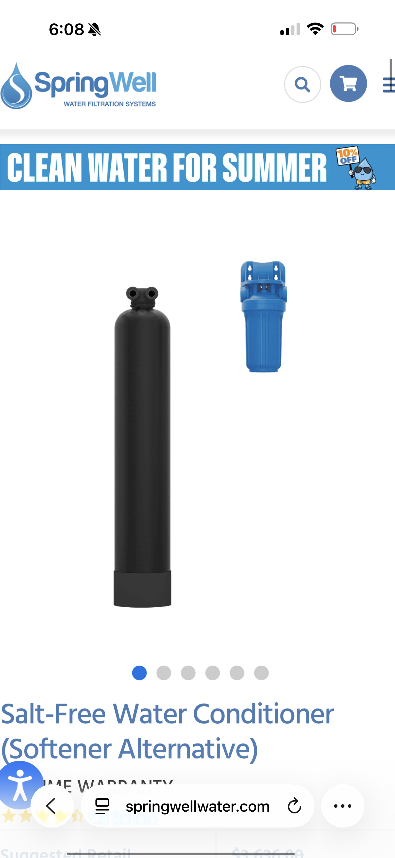 SpringWell carbon filter