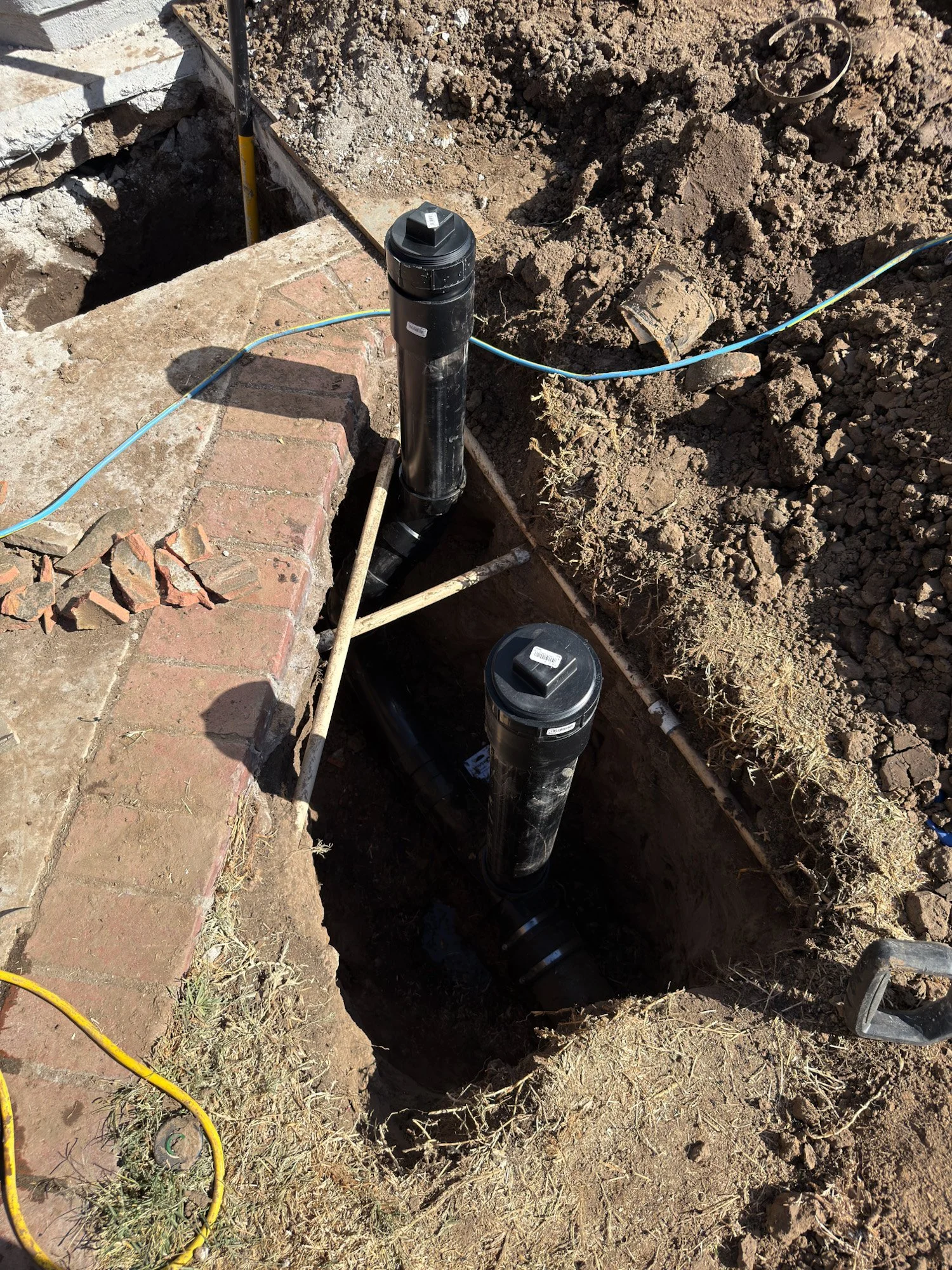 Sewer line repair by Premier Flow Plumbing in Pasadena, CA.