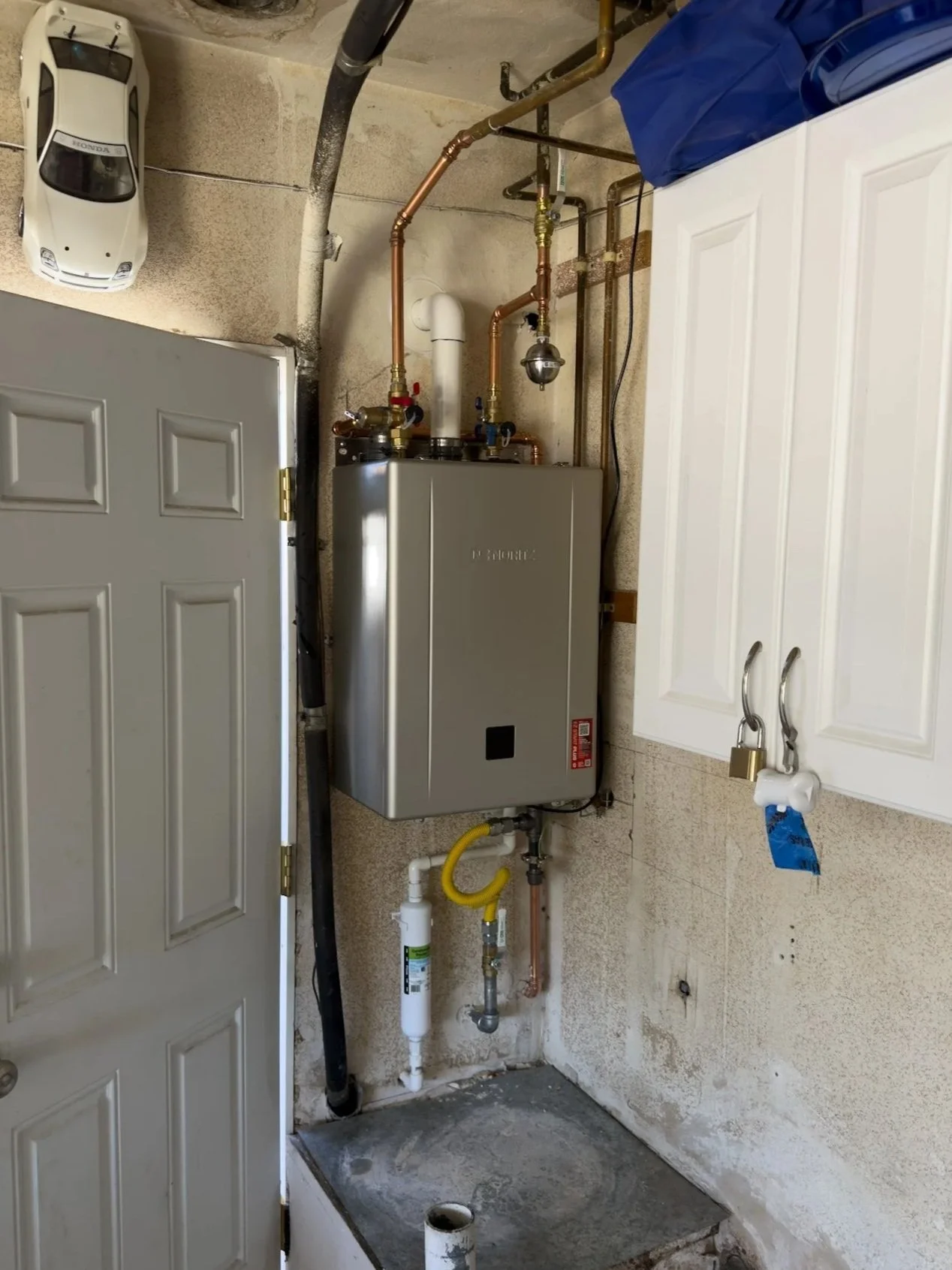 Noritz tankless water heater installed by Premier Flow Plumbing in Pasadena, CA.