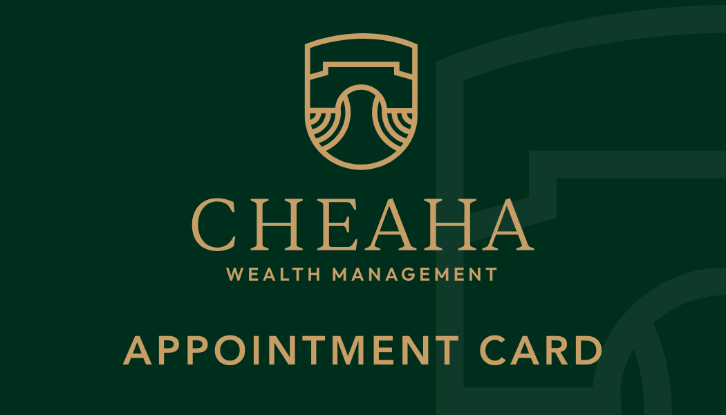Cheaha Wealth Management Appointment Card