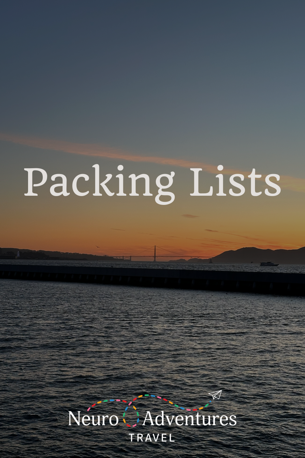 Packing checklist freebie cover with sunset over the San Francisco Bay.
packing list, san francisco, travel planning, freebie