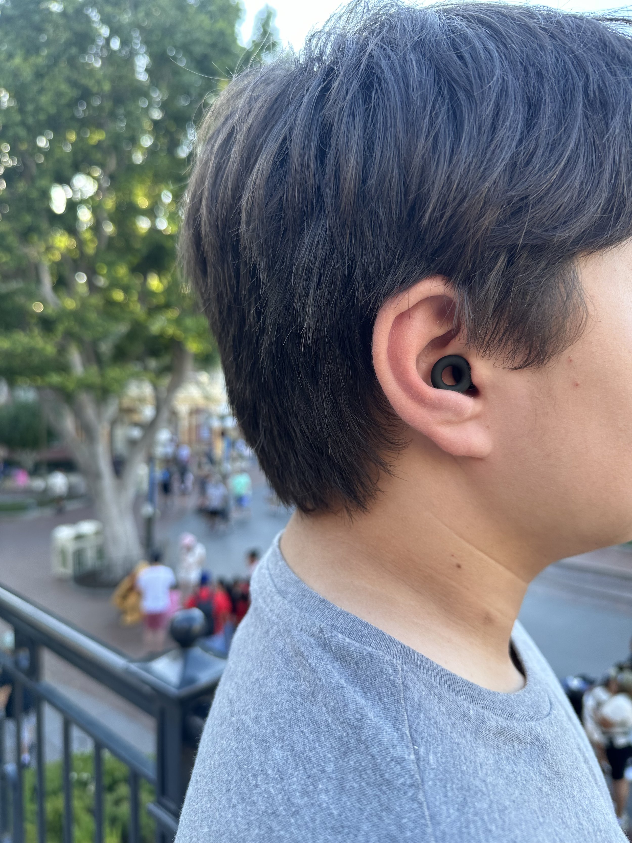 Side profile of my son/child wearing Loop Earplugs—ideal for sensory support during travel.
loop earplugs, sensory tools, affiliate, sensory friendly, noise reducing earplugs, sensory processing disorder