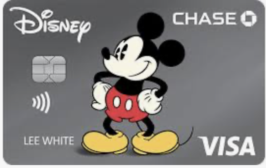 Chase Disney Visa credit card offering rewards and Disneyland perks.
disney visa, credit card, affiliate, disneyland savings