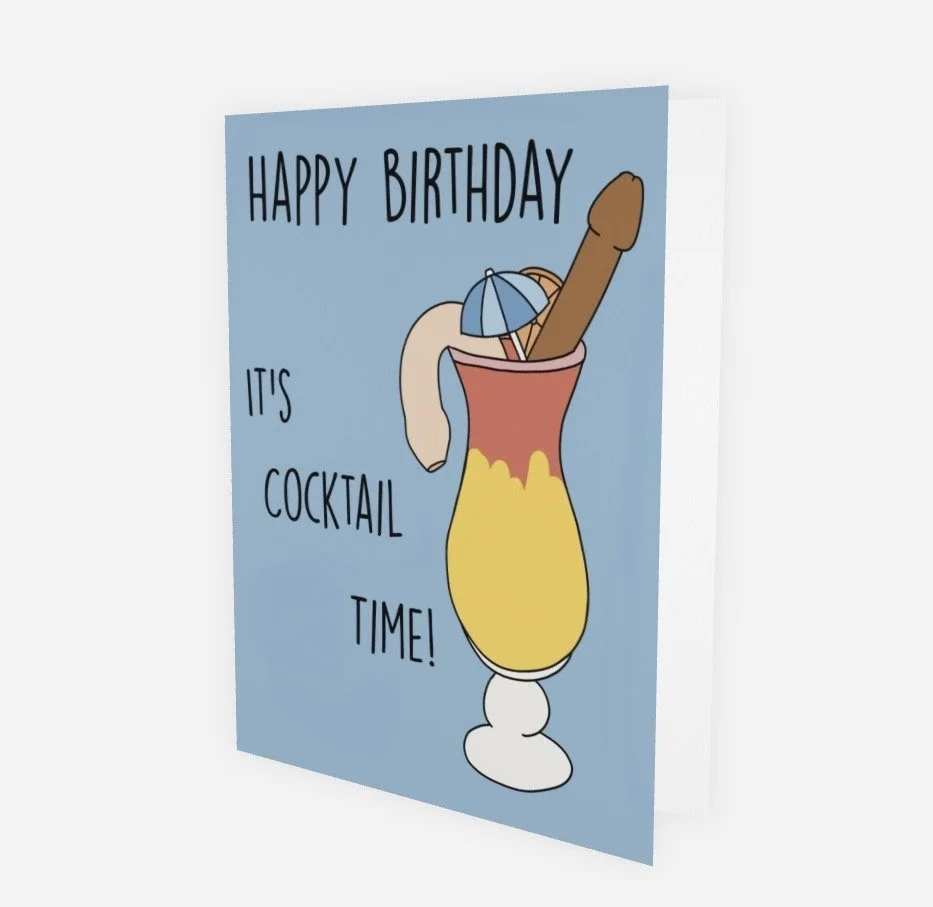 It’s Cocktail Time Birthday Card