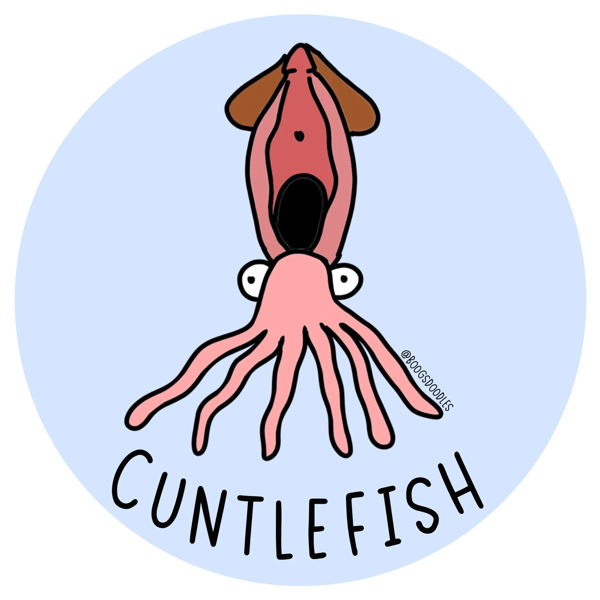 Cuntlefish Sticker