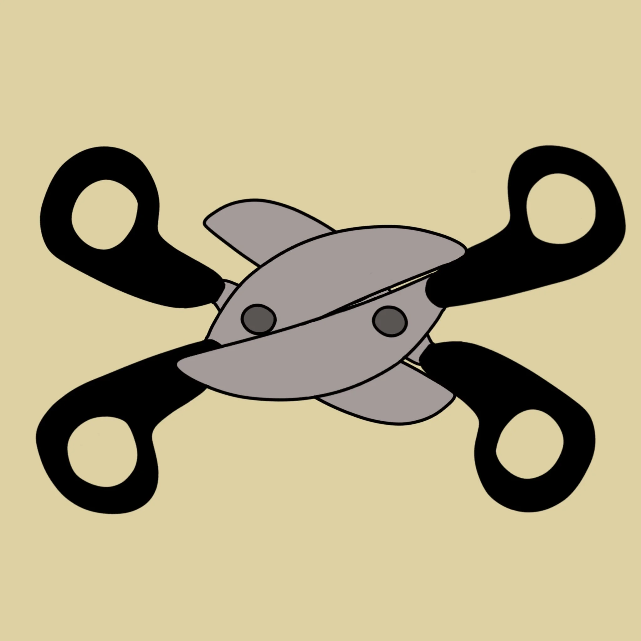 Scissoring Sticker