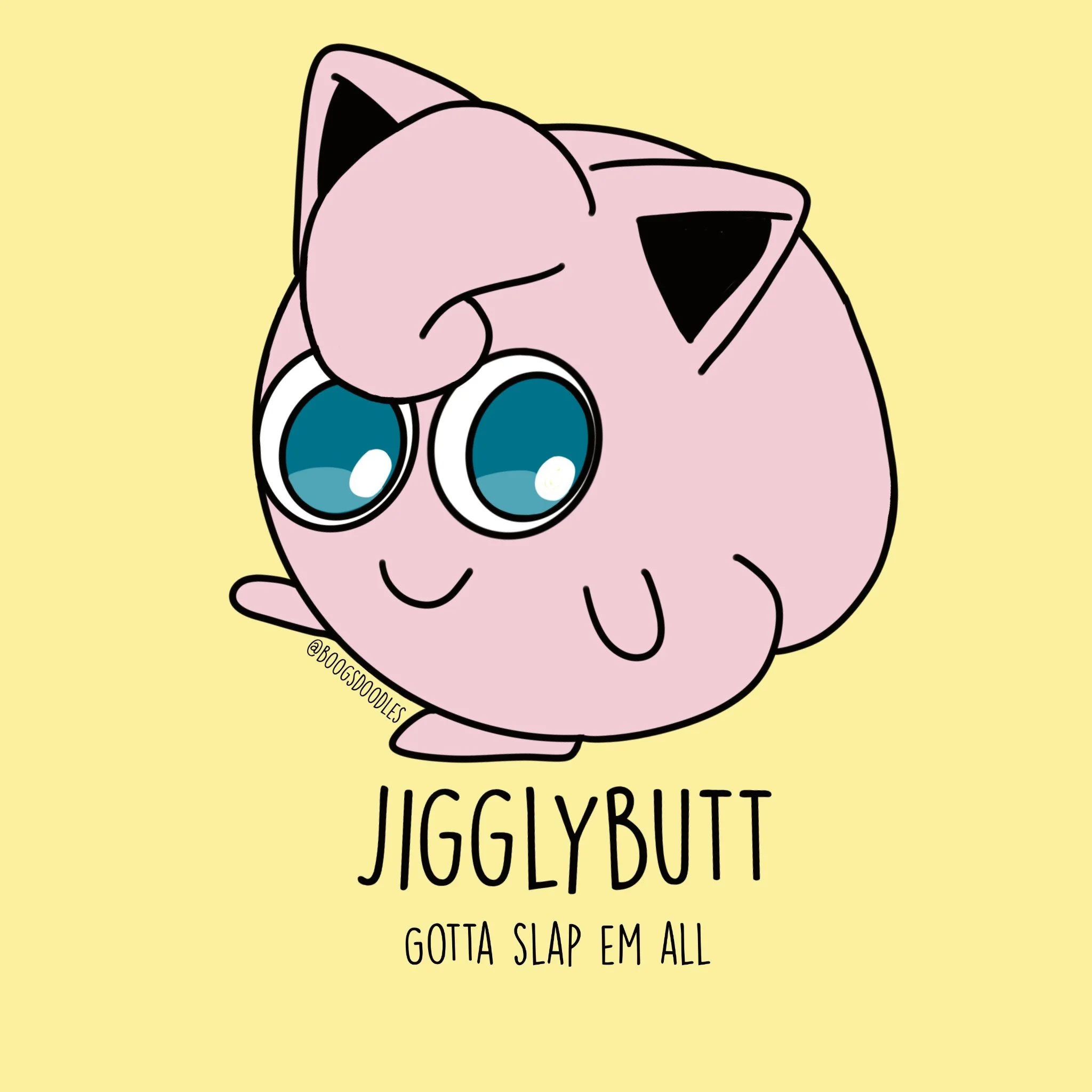 Jigglybutt Sticker