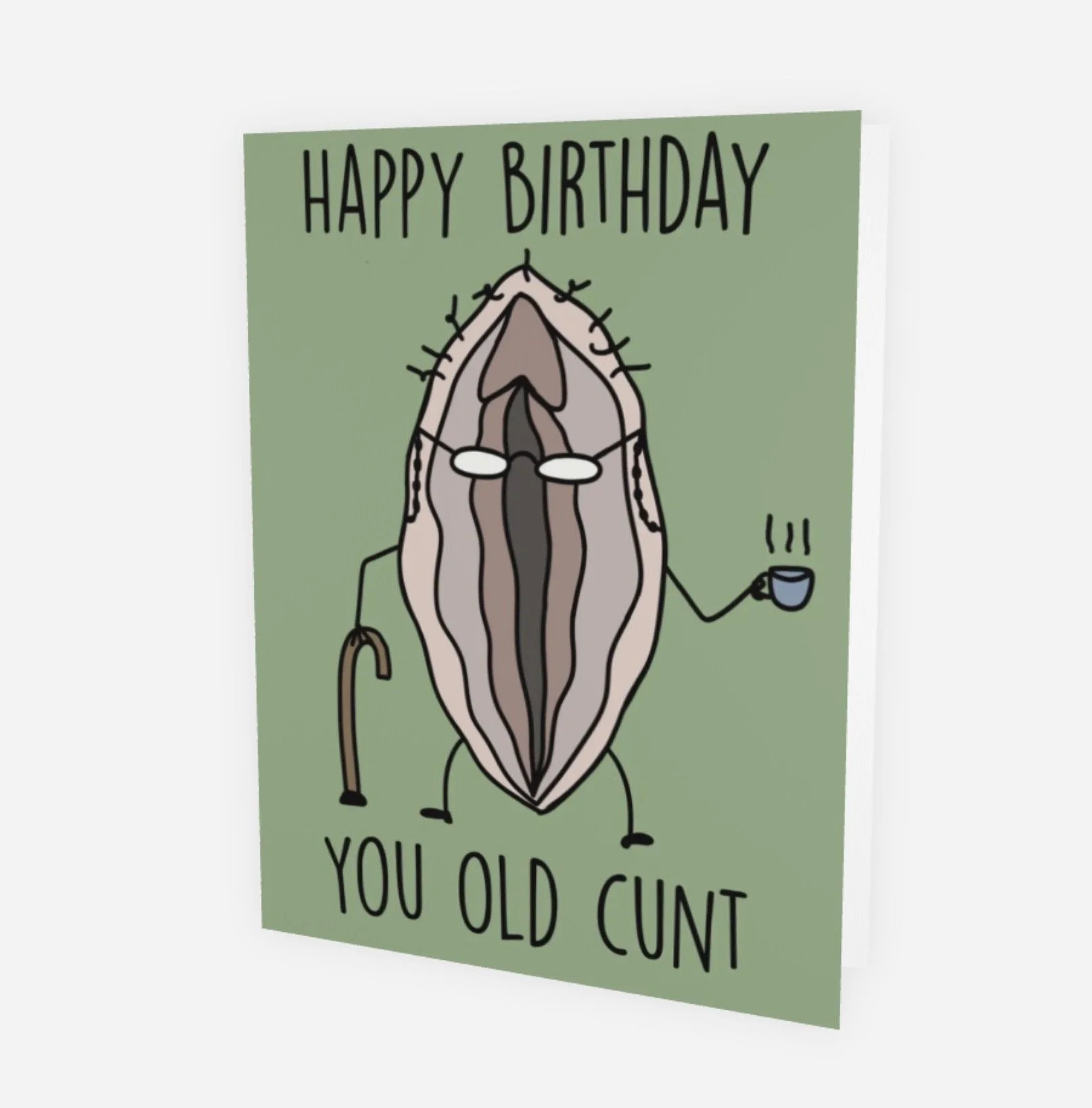 Old Cunt Birthday Card