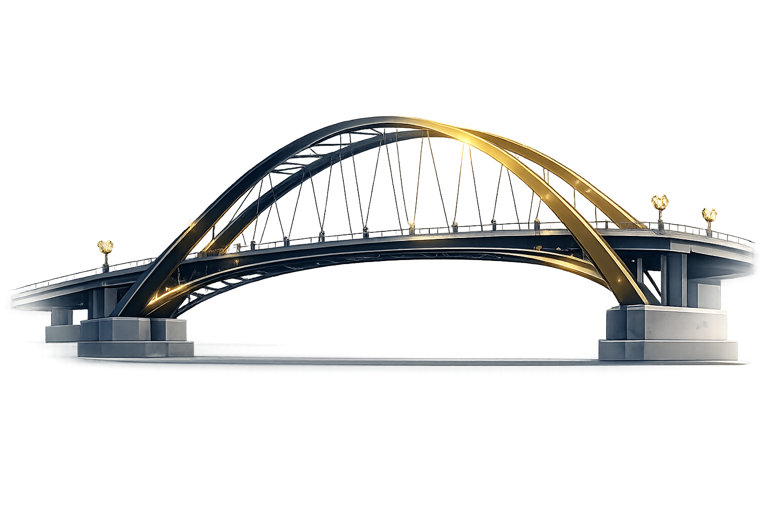 Navy and gold bridge graphic representing Maki Strategy’s role in connecting engineering, operations, strategy, workforce systems, and project execution to help businesses build stronger, more efficient organizational foundations.