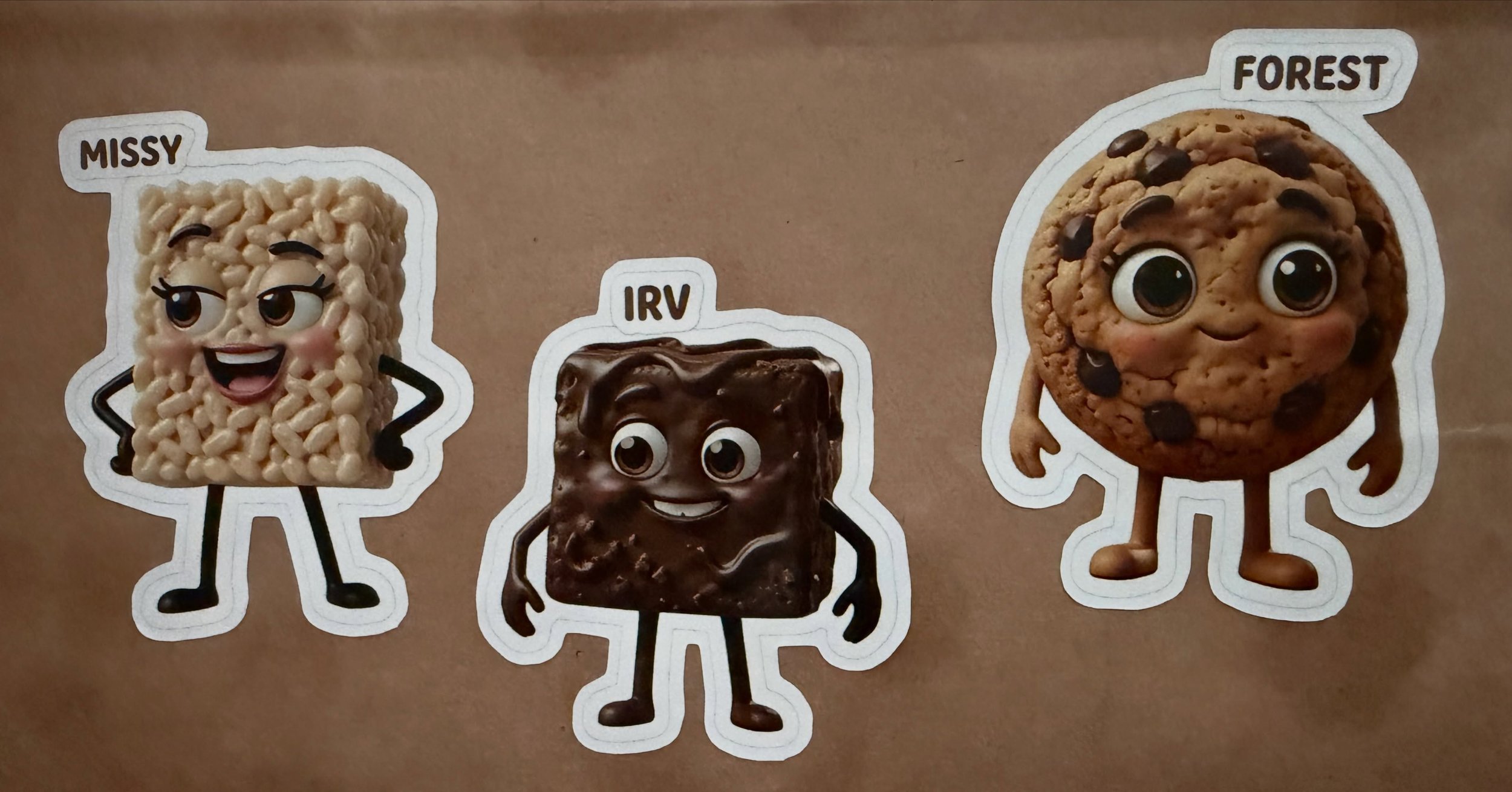 🚨 THE STIX &amp; PHIX SQUAD HAVE ENTERED THE CHAT. 🚨

Meet the tiny troublemakers behind the treats. 😏🍪🍫✨

🤎 Irv &mdash; smooth, chocolatey &amp; probably up to something.
🤍 Missy &mdash; sweet, sassy &amp; absolutely running the show. 💅🏽
🍪