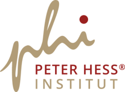 Logo for the Peter Hess Institute featuring the stylized text 'phi' and the name 'Peter Hess Institute' in beige and red colors.