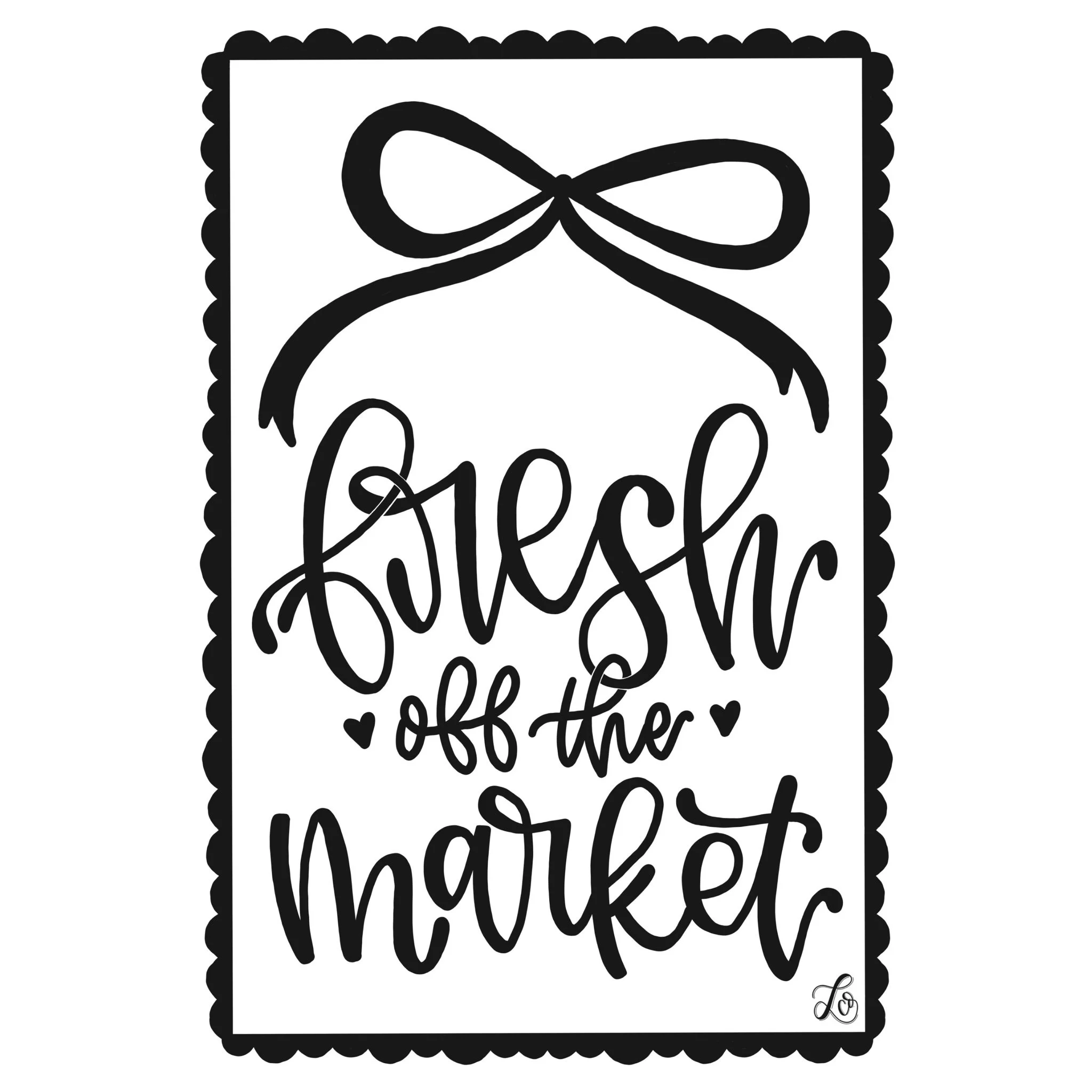 fresh off the market