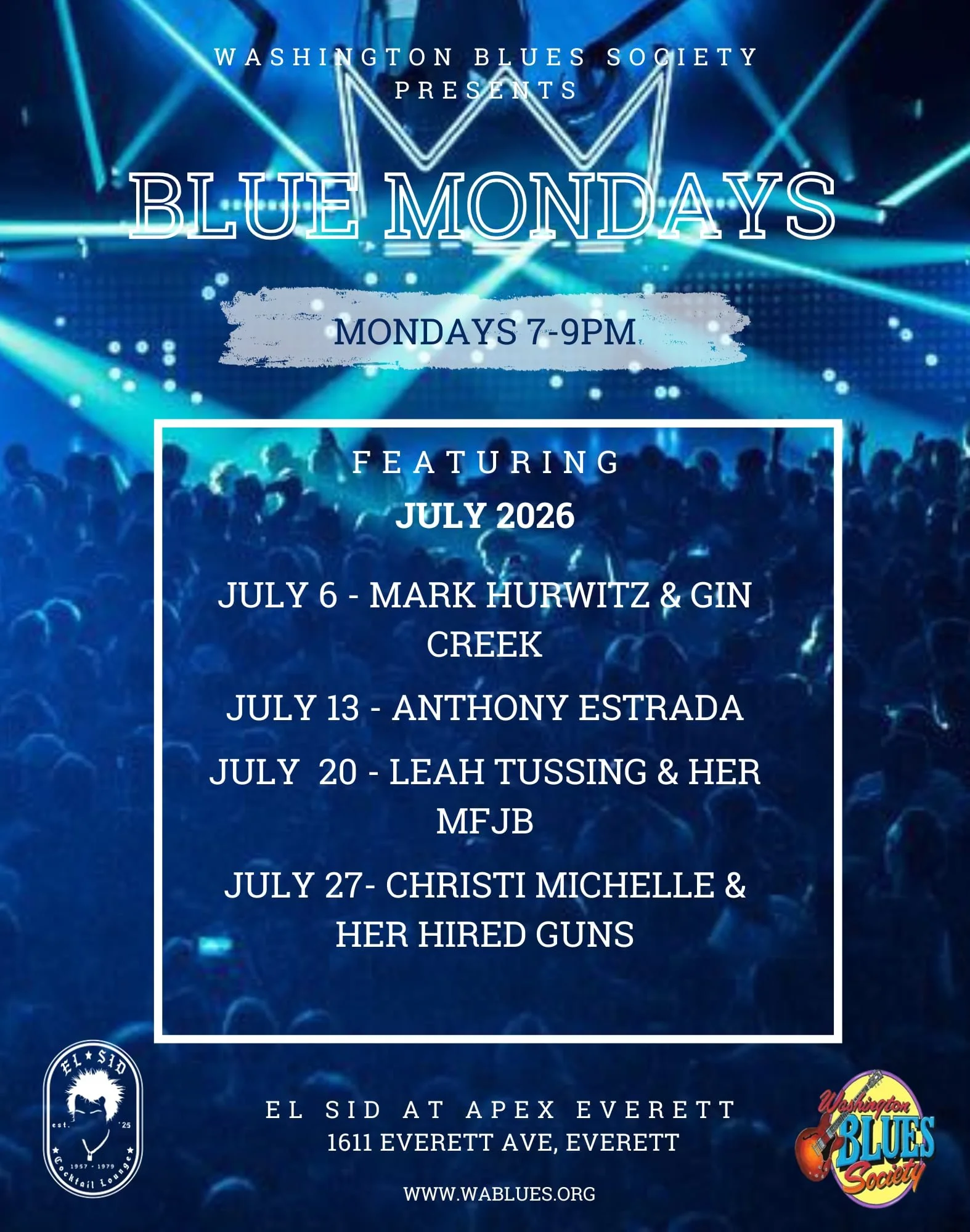 Blue Monday Presented by Washington Blues Society
