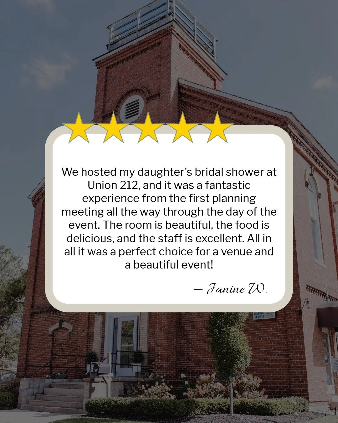 Kind words like these mean everything to us.

We&rsquo;re so grateful to have been part of such a beautiful bridal shower and to help create a day filled with unforgettable memories. From the planning process to the final details, our goal is always 