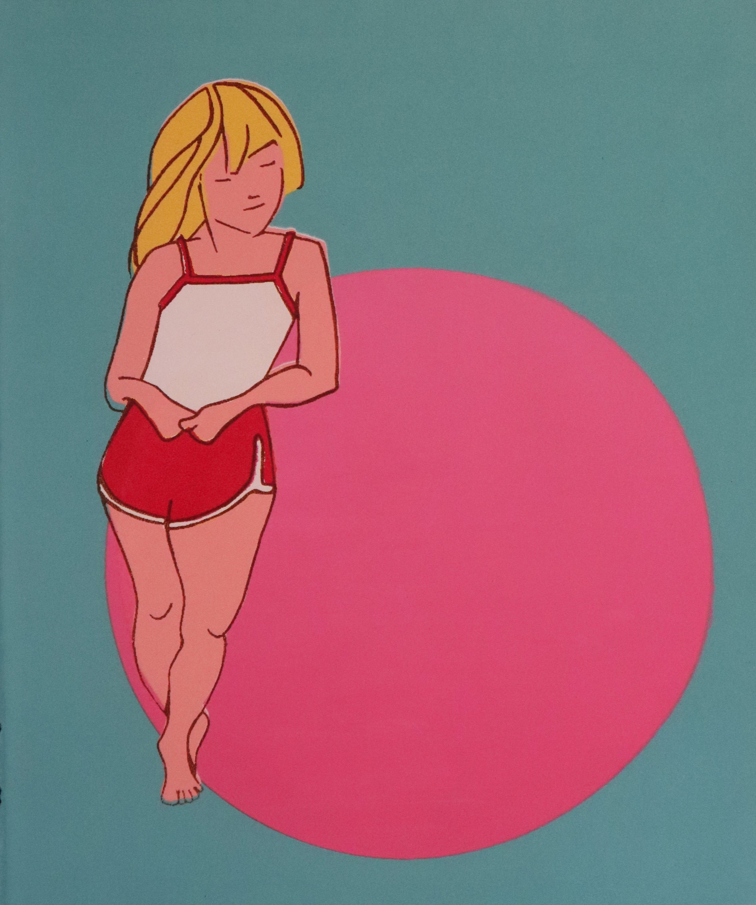"Chase the Sun" (pink) 2025
Silk Screen Print on 250gsm paper
21 x 25 cm