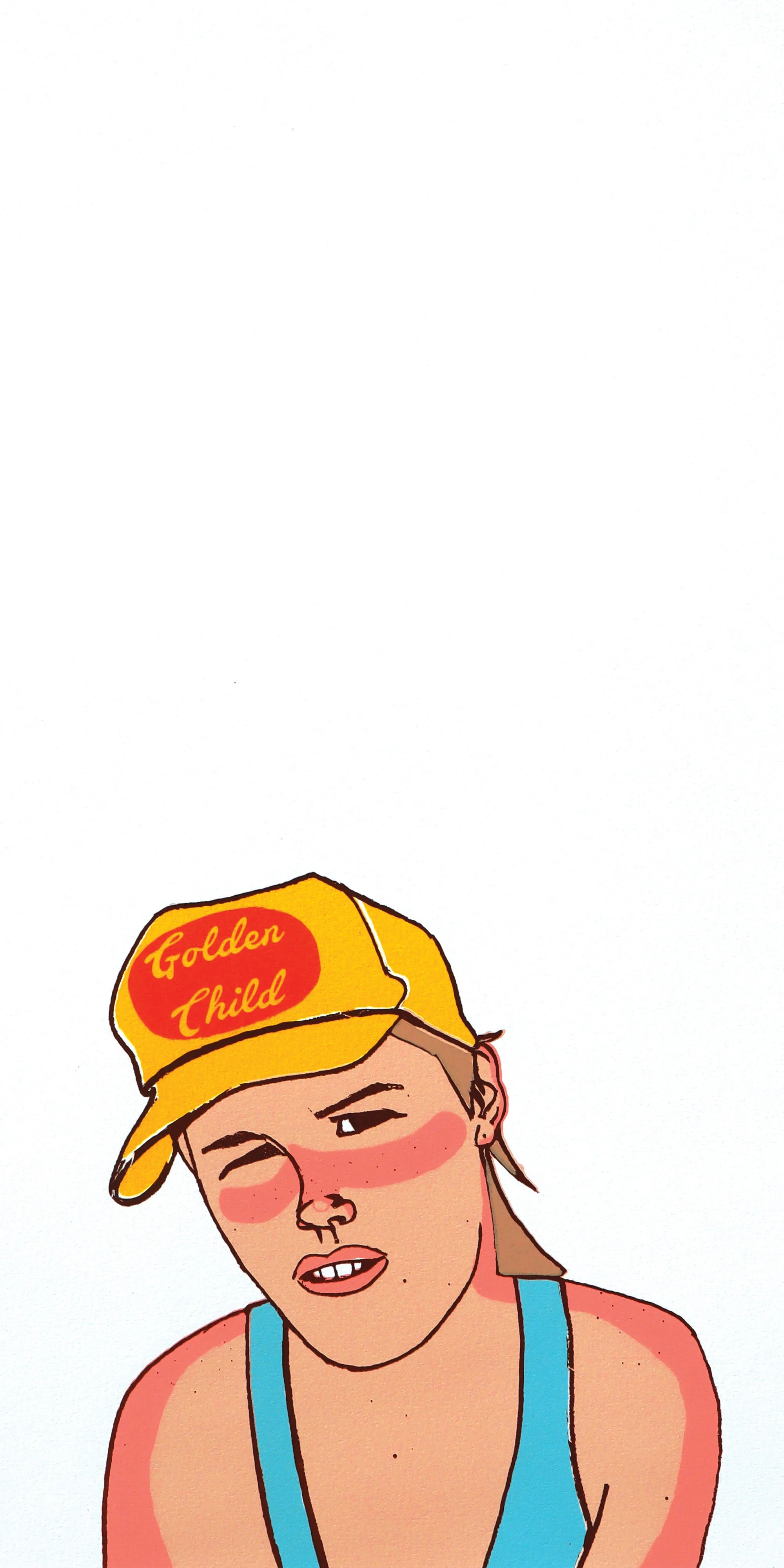 "Trucker Hat - Golden Child" 2025
Silk Screen Print on 250gsm paper
30 x 40 cm
Edition of 5