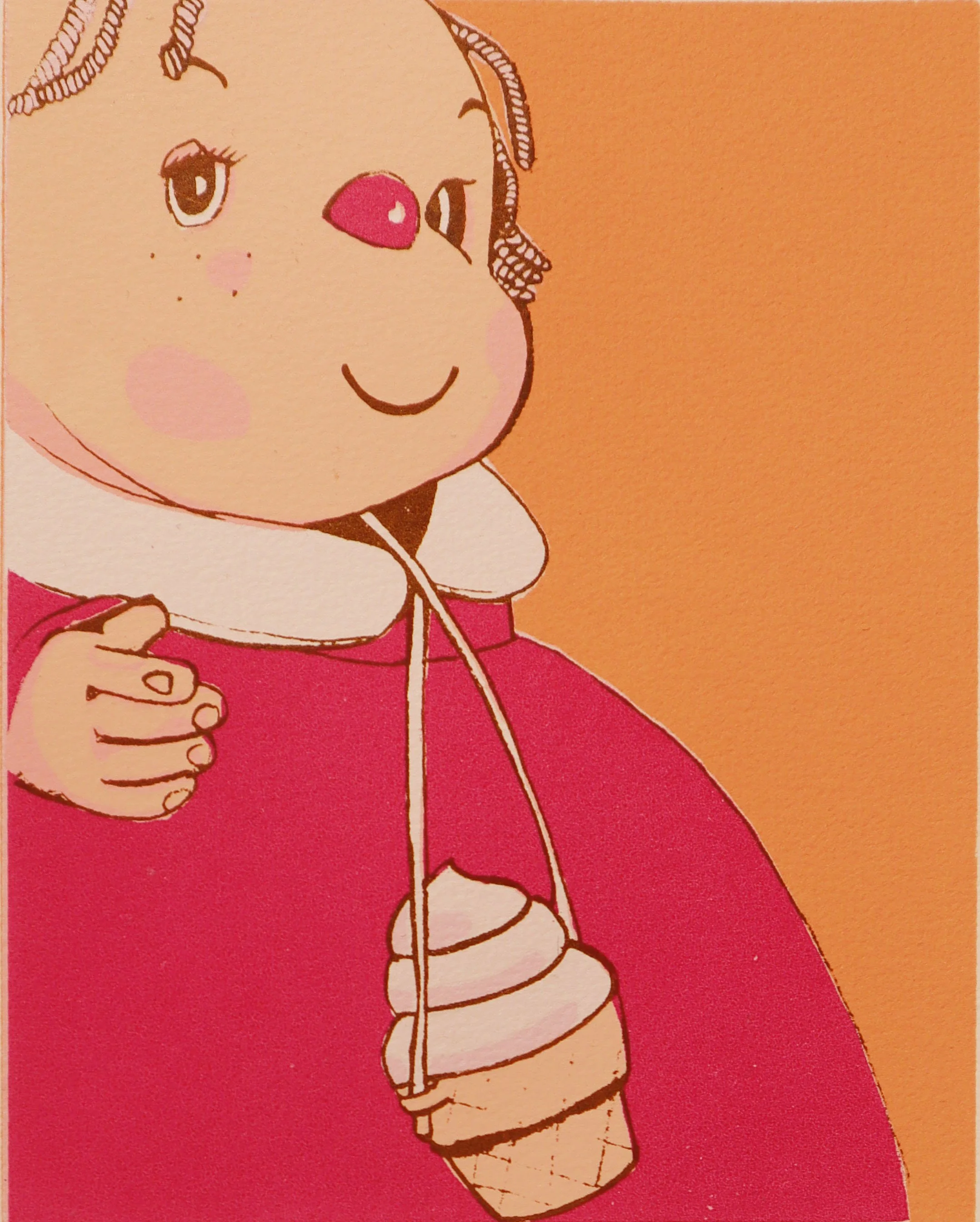 "Goodnight Anne, Bobby, Kenny and all my Friends" (Peach) 2025
Silk screen print on 250gsm paper
12 x 15 cm
Edition of 9