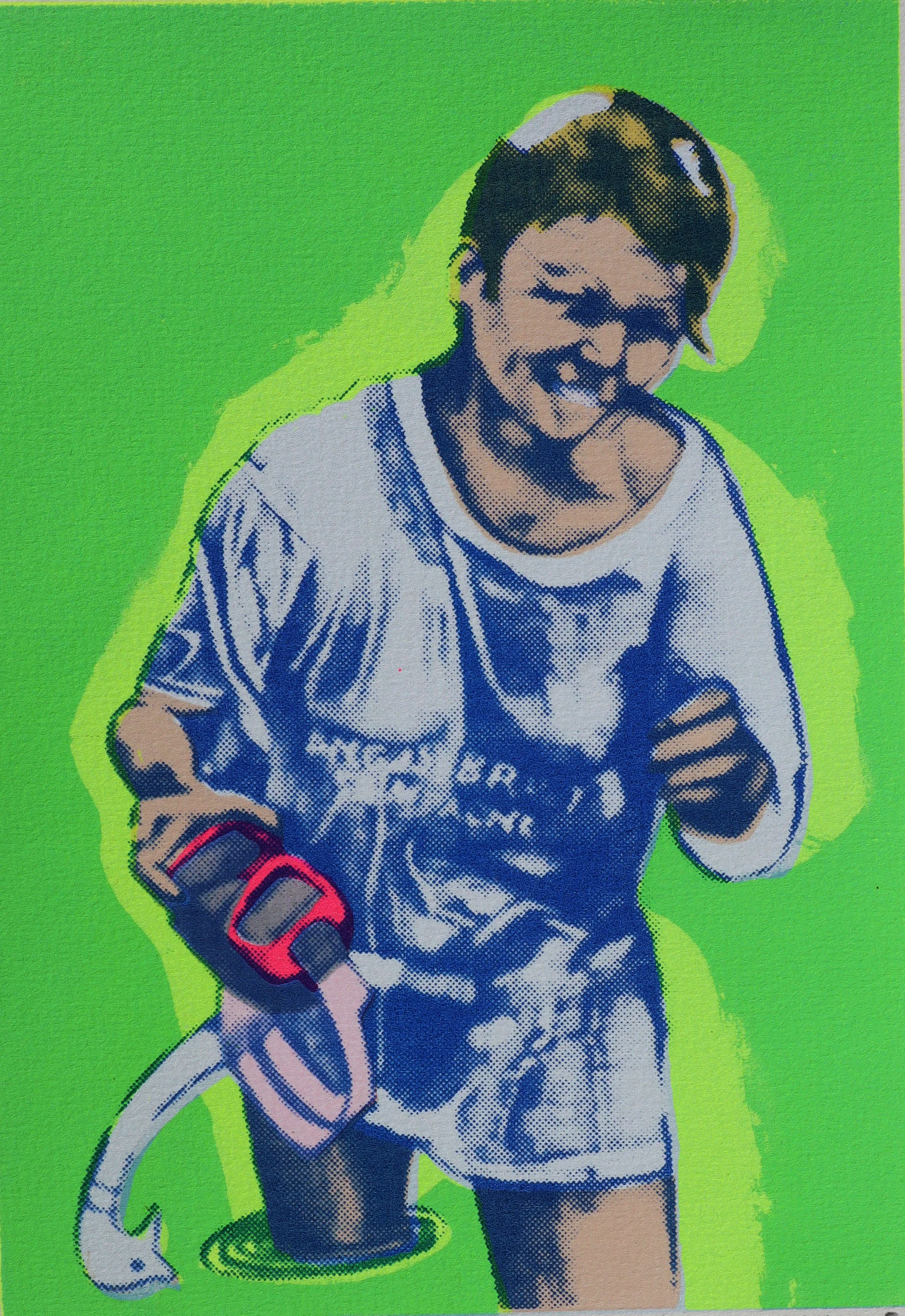 "The T-shirt Never Lies"  (Green) 2025 
Silk screen print on 250gsm paper
Edition of 5