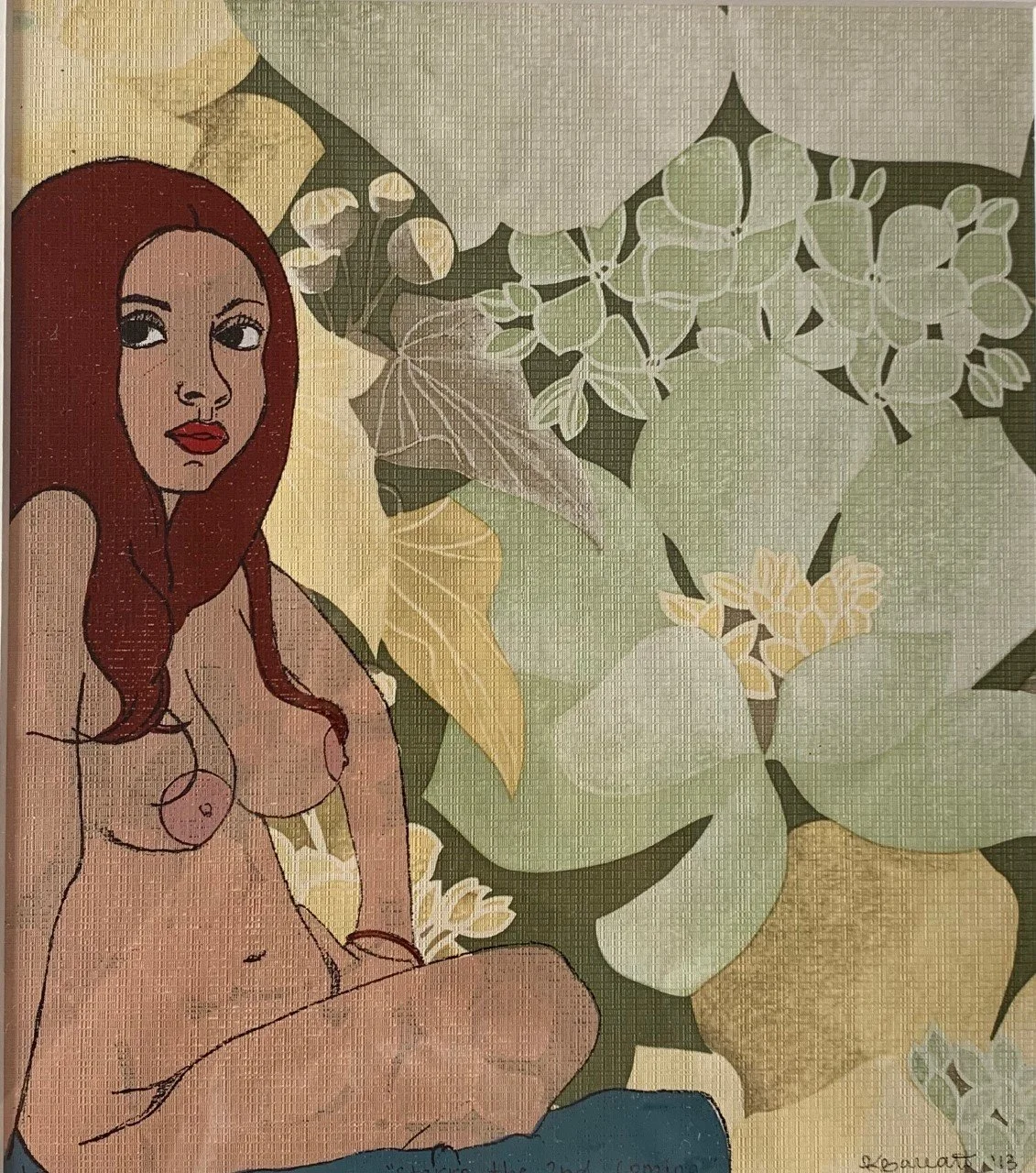 "Starra" Screen Print on Wallpaper