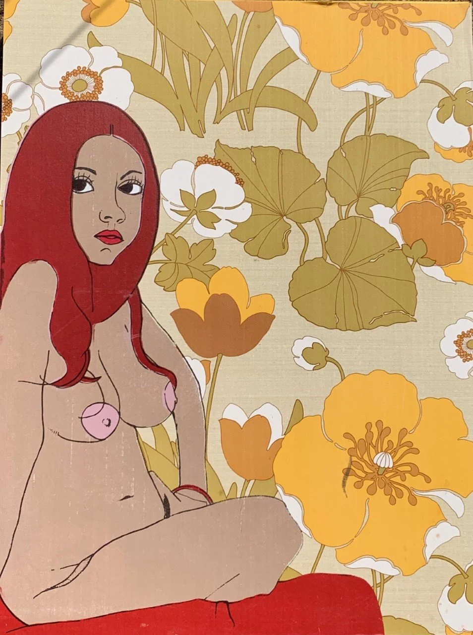 "Starra" Screen Print on Wallpaper 