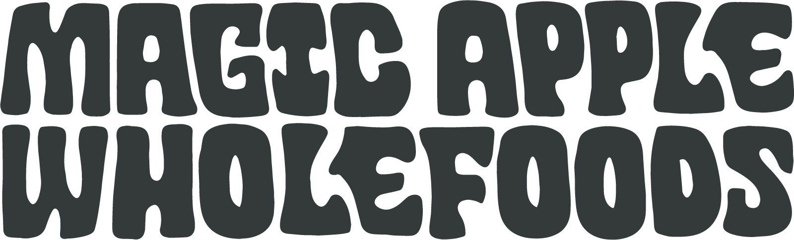 Text in a stylized font reading 'MASSAGE APPE WHOLEFOODS'.