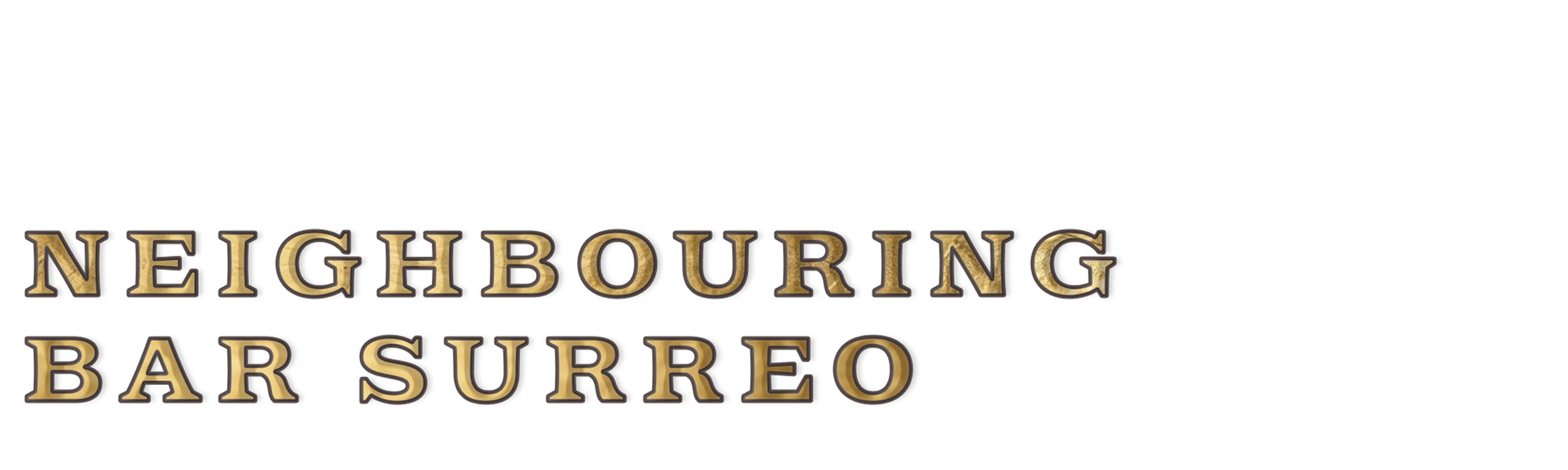 Title screen of the video game 'Neighbours from Hell: The Ultimate Collection' with the subtitle 'Neighbouring Bar Surreo' in a stylized font.