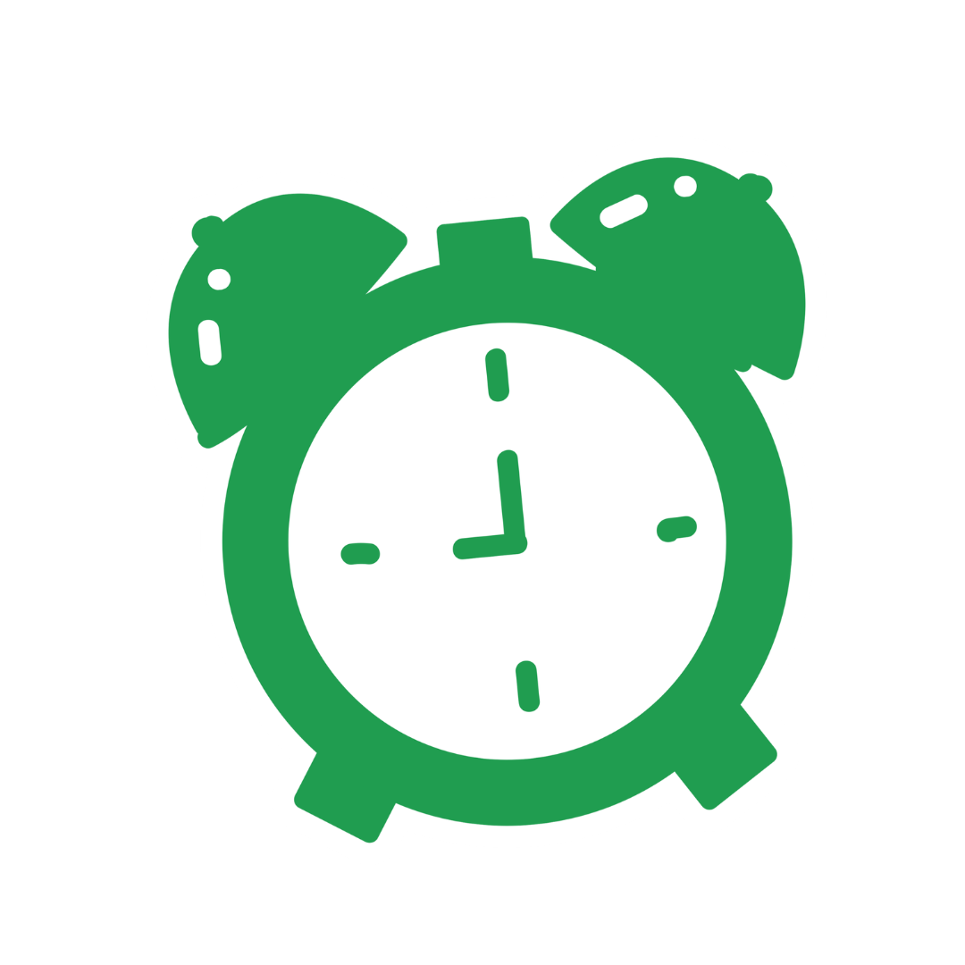 alarm clock sticker