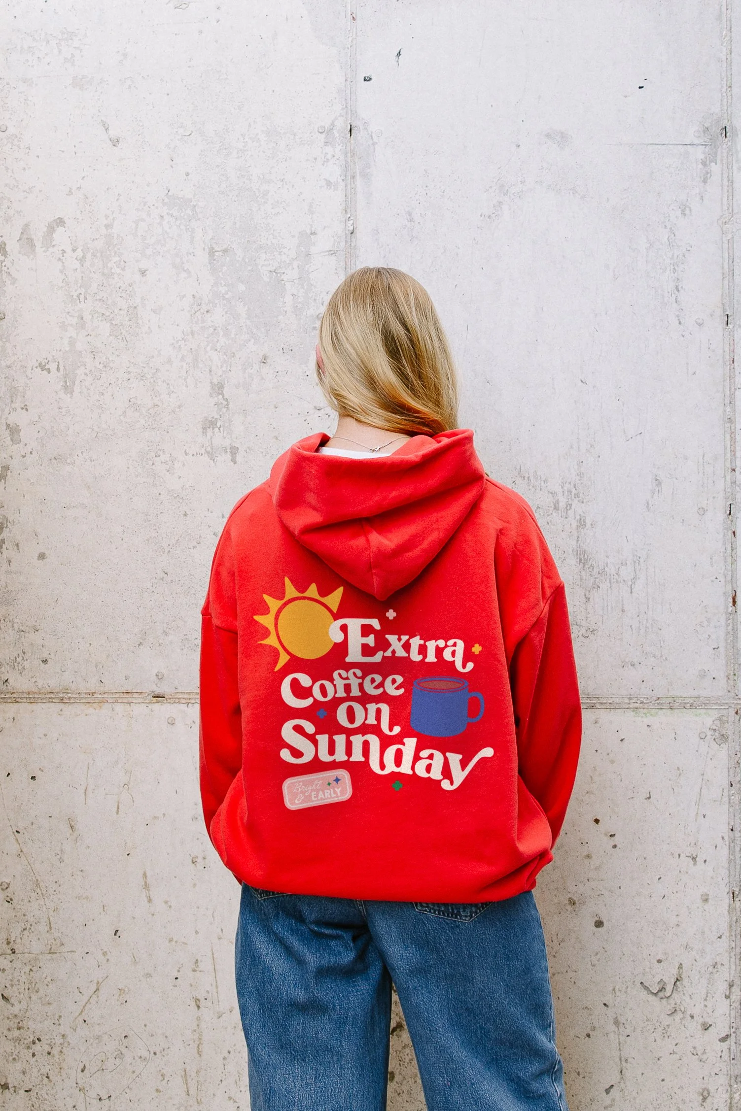 Extra Coffee Hoodie - RED