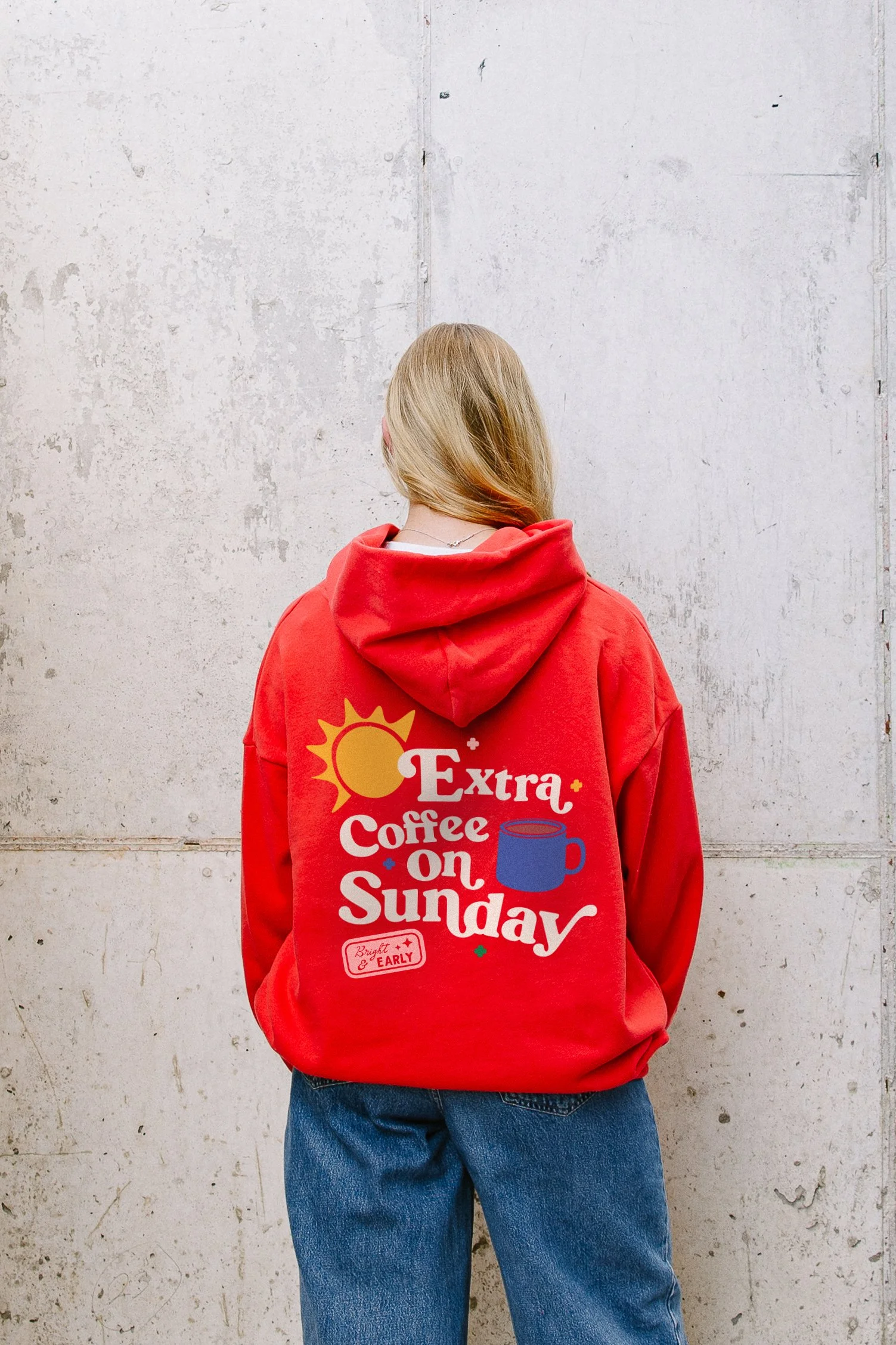Extra Coffee Hoodie - RED