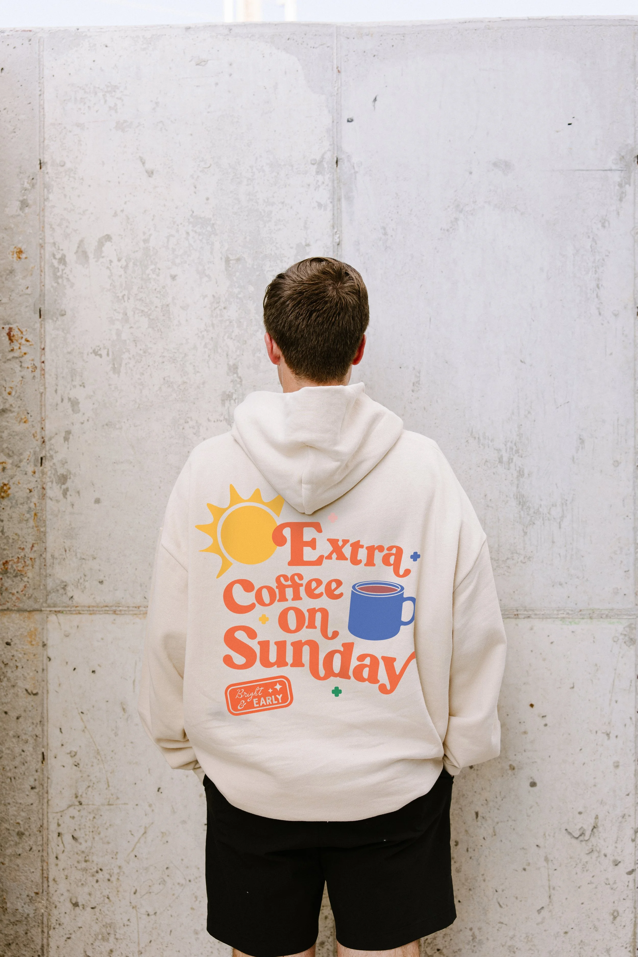 Extra Coffee Hoodie - WHITE