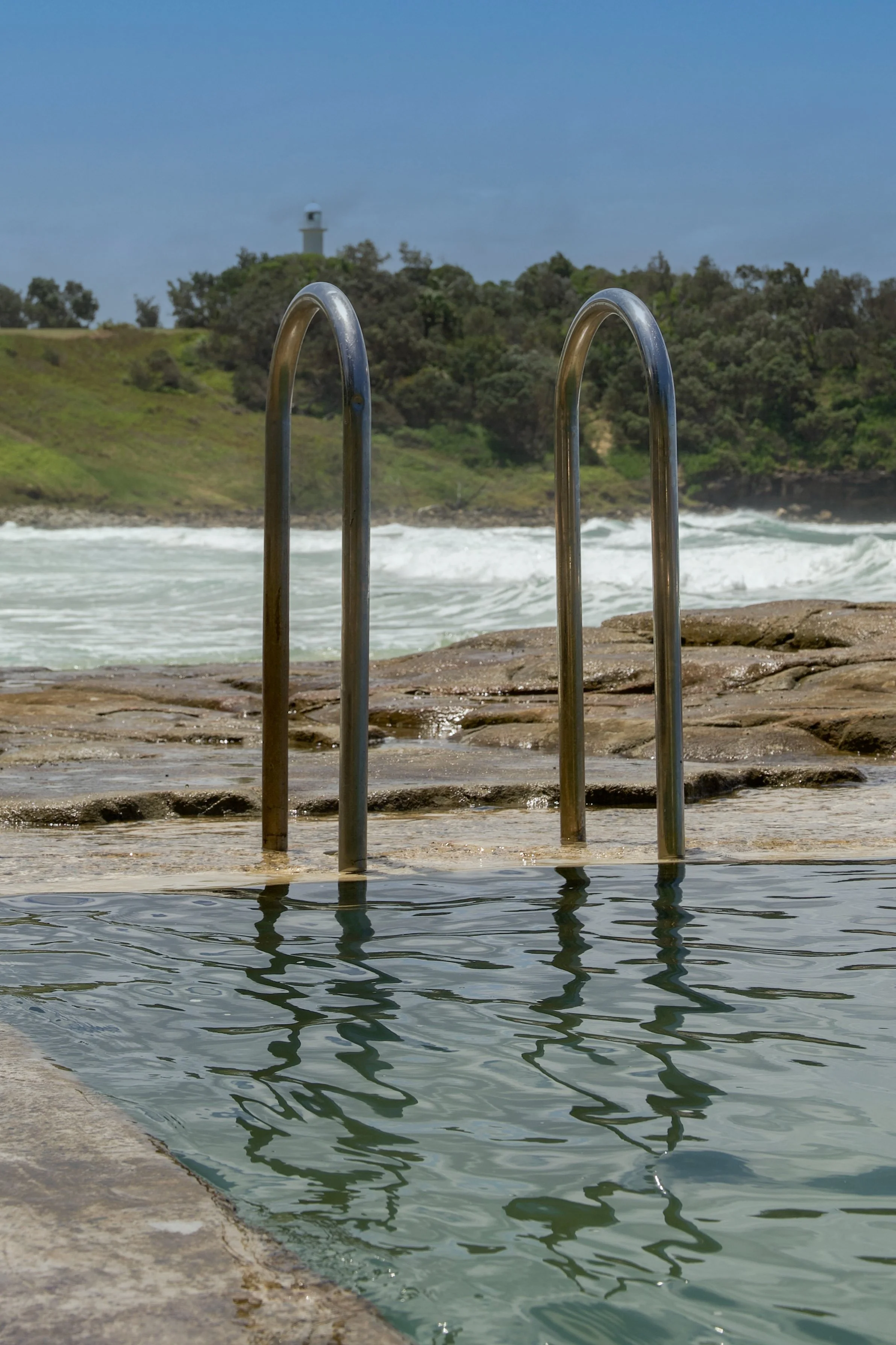 Yamba New South Wales ocean swimming pool.