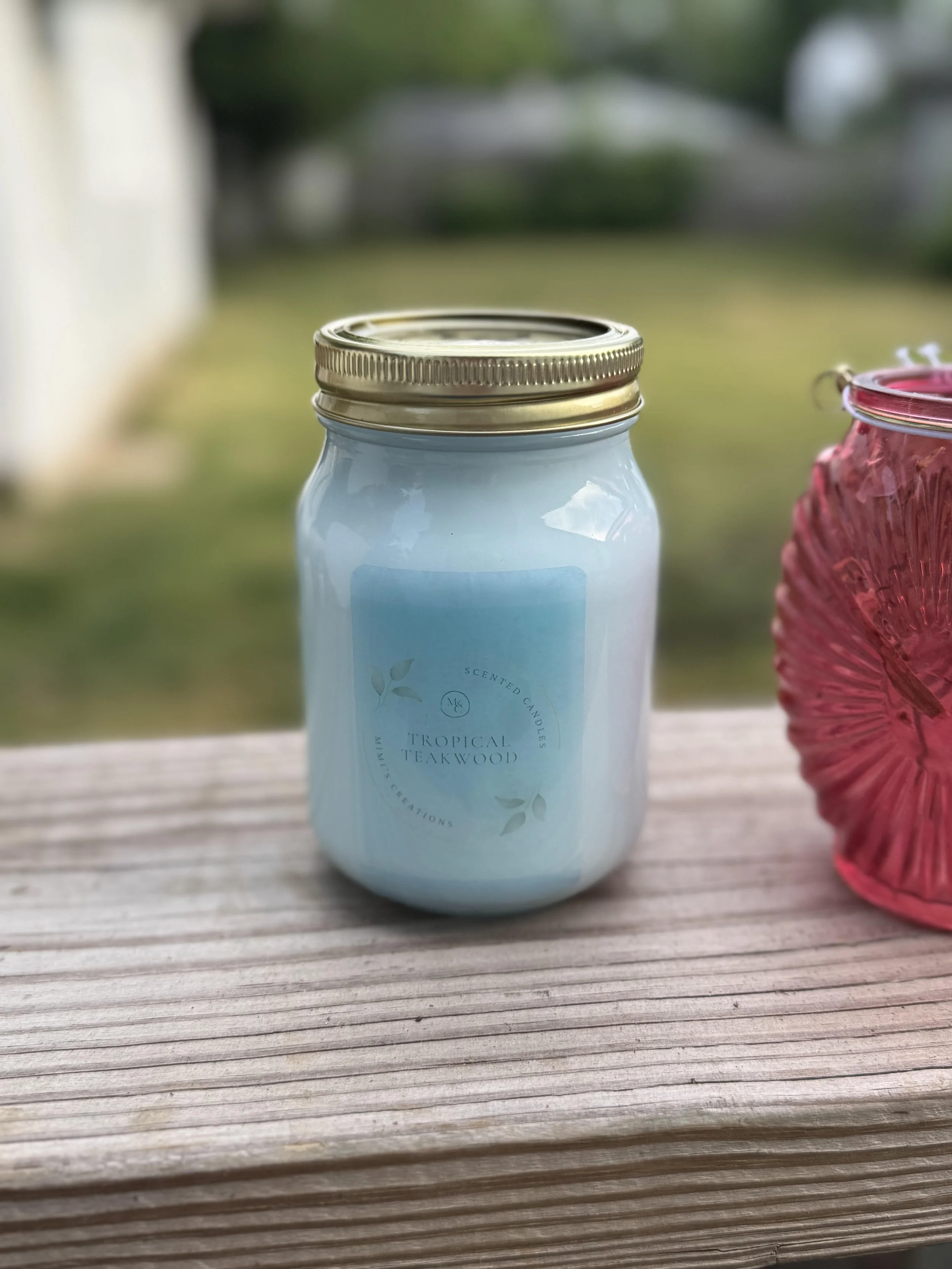 Tropical Teakwood Candels