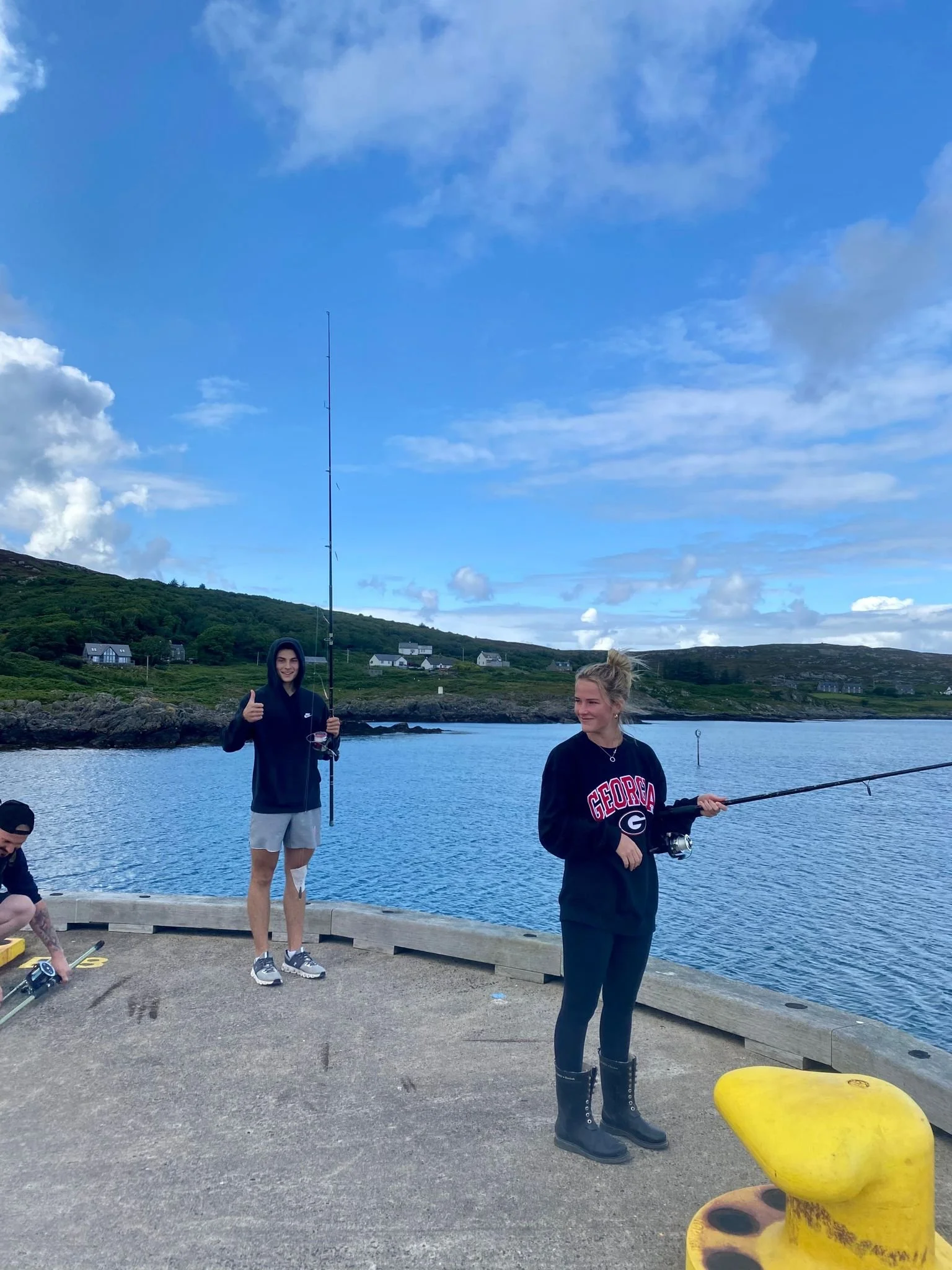 Fishing for mackerel in Scalasaig