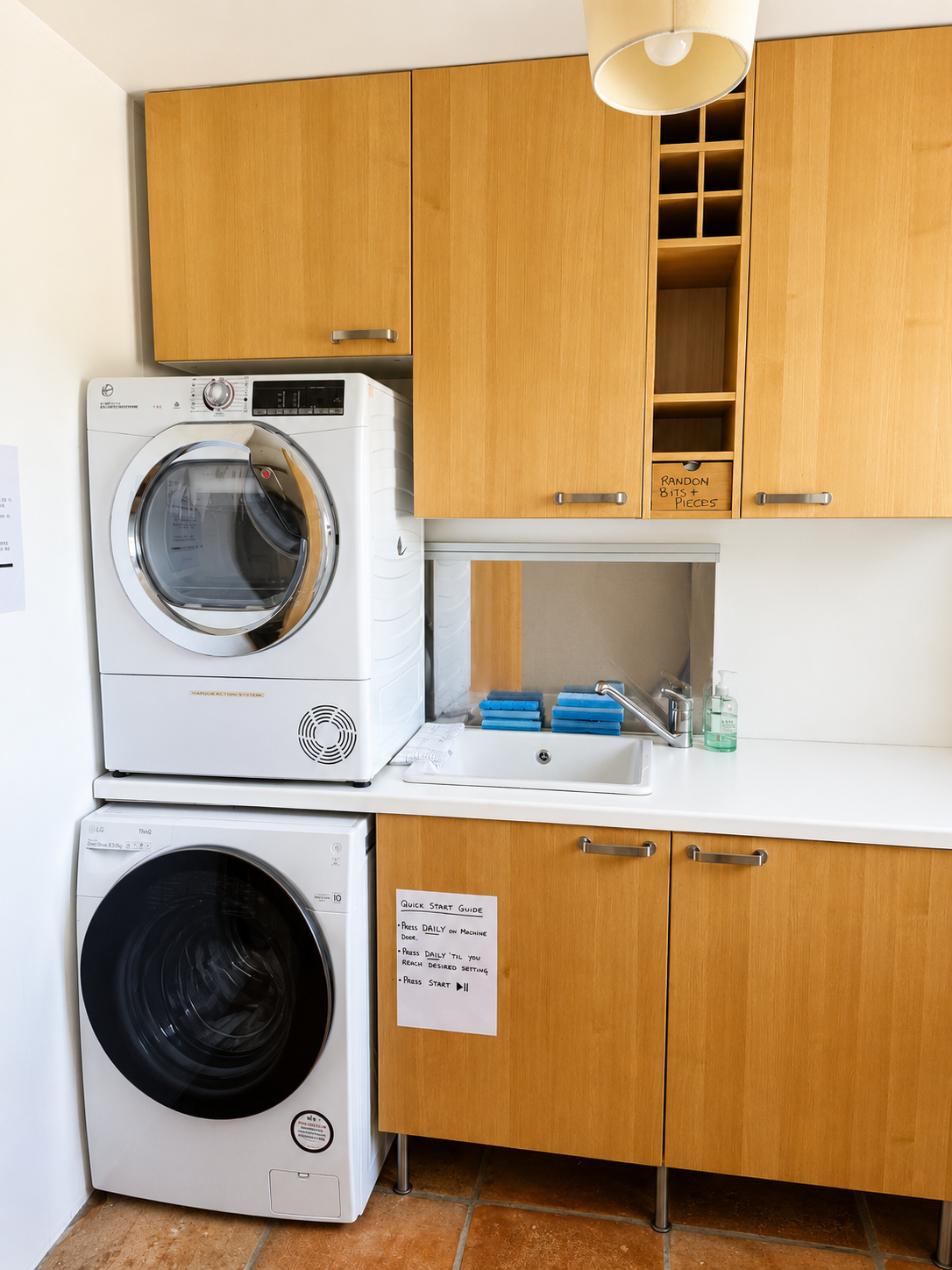 The utility room (downstairs)