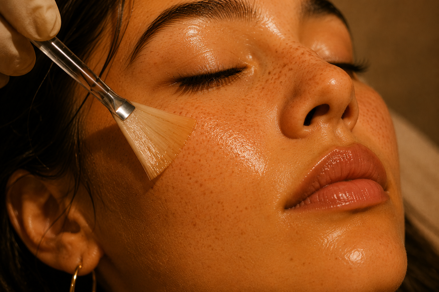 Professional chemical peel treatment in Austin, Texas.