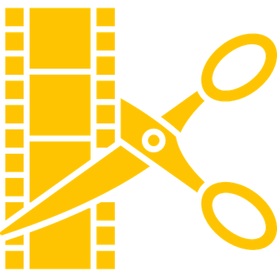 Yellow Film Strip Editing Icon