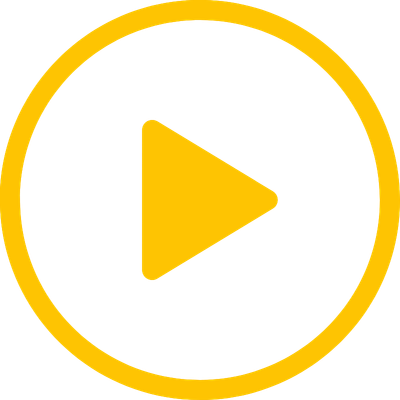 Yellow Play Button Icon