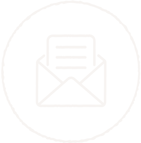 Icon of an envelope with a letter inside, representing email or messaging.