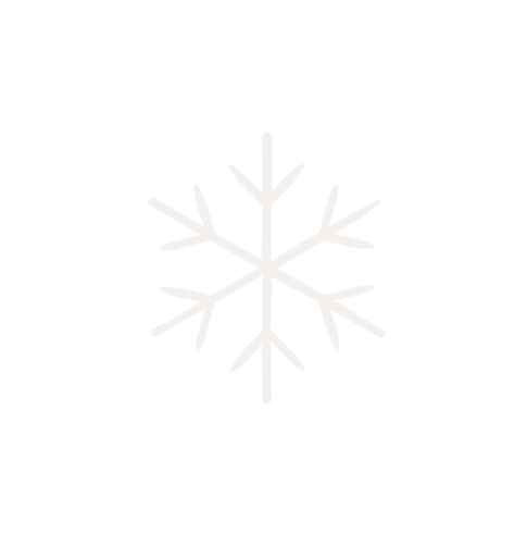 A white snowflake icon on a black background.