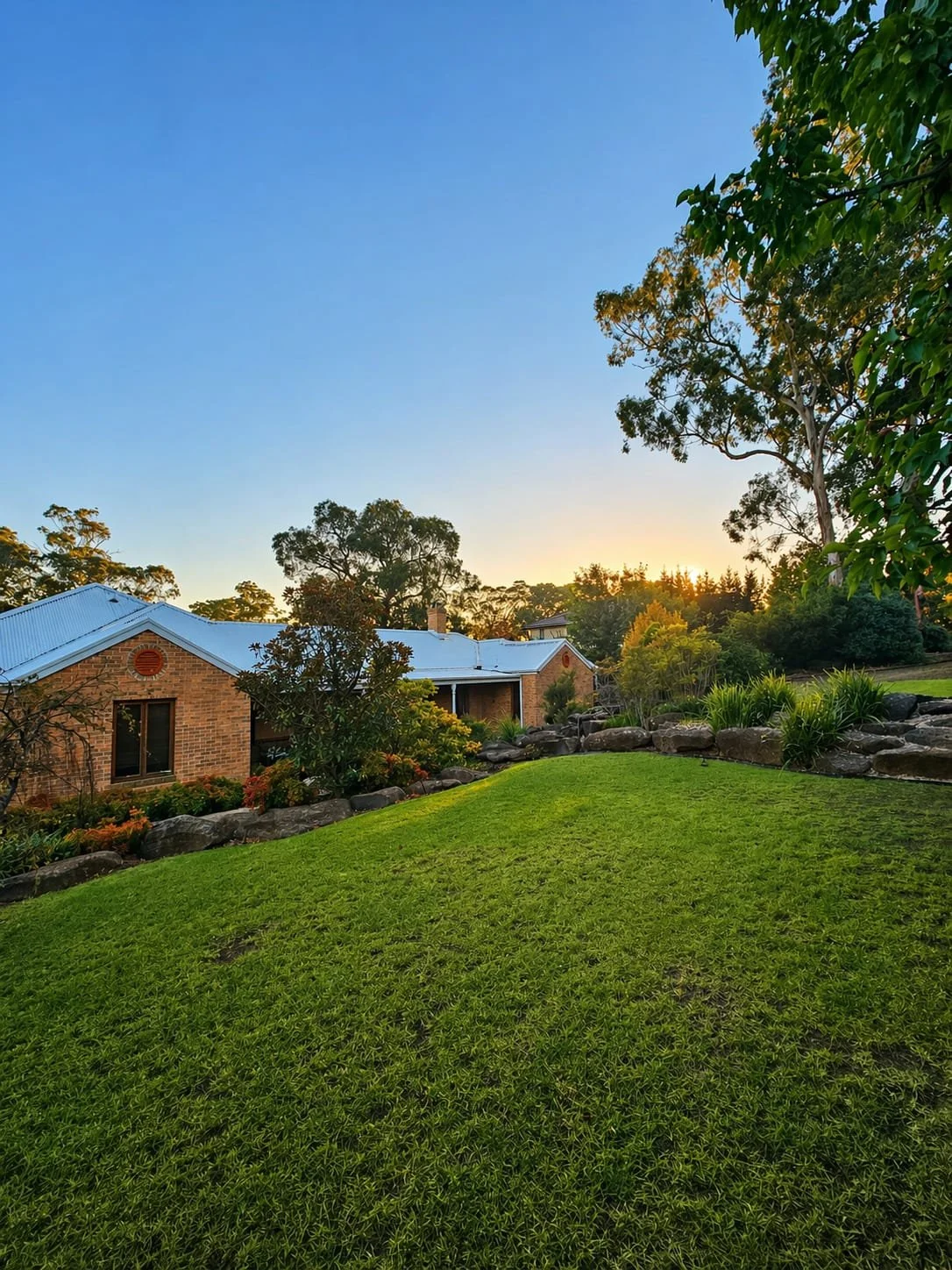 front lawn at the Elopement House