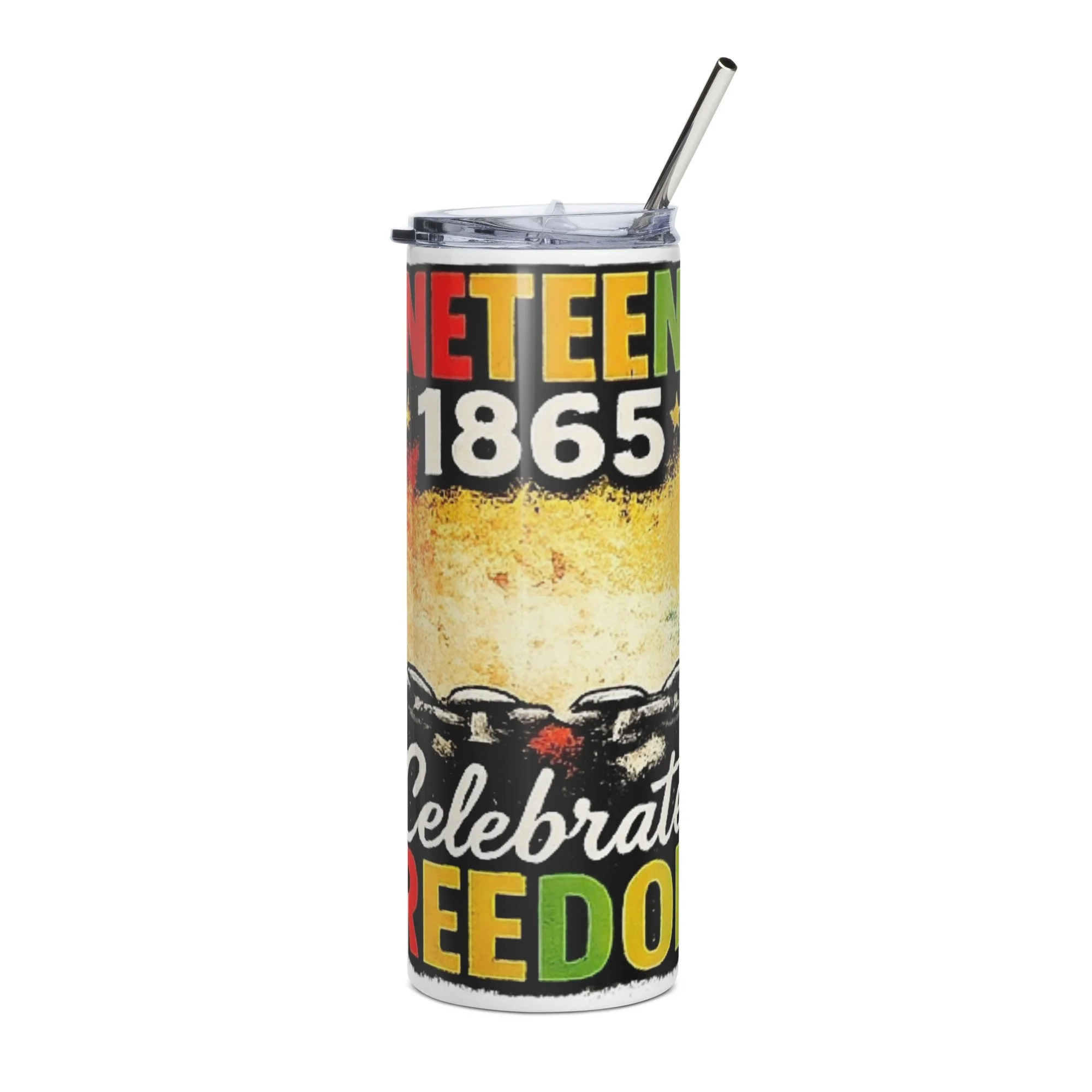 Juneteenth 1865 - Celebrate Freedom | 20oz Stainless steel tumbler
